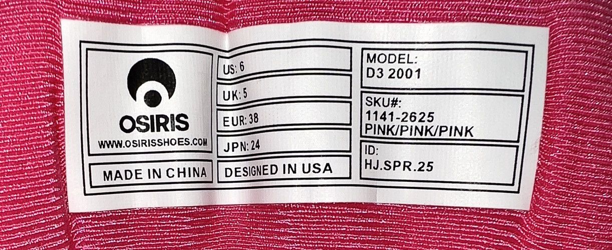 Osiris Pink Osiris D3 2001 Size US 6 / EU 39 - 6 Thumbnail