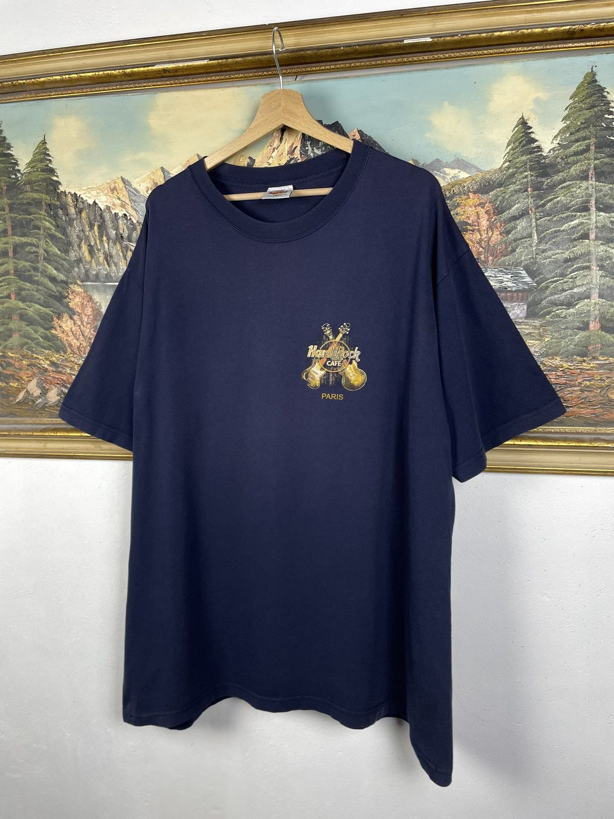 Hard Rock Cafe Hard Rock Cafe Navy Vintage Y2k Tee Guitars Baggy Skate Swag Size US XL / EU 56 / 4 - 3 Thumbnail