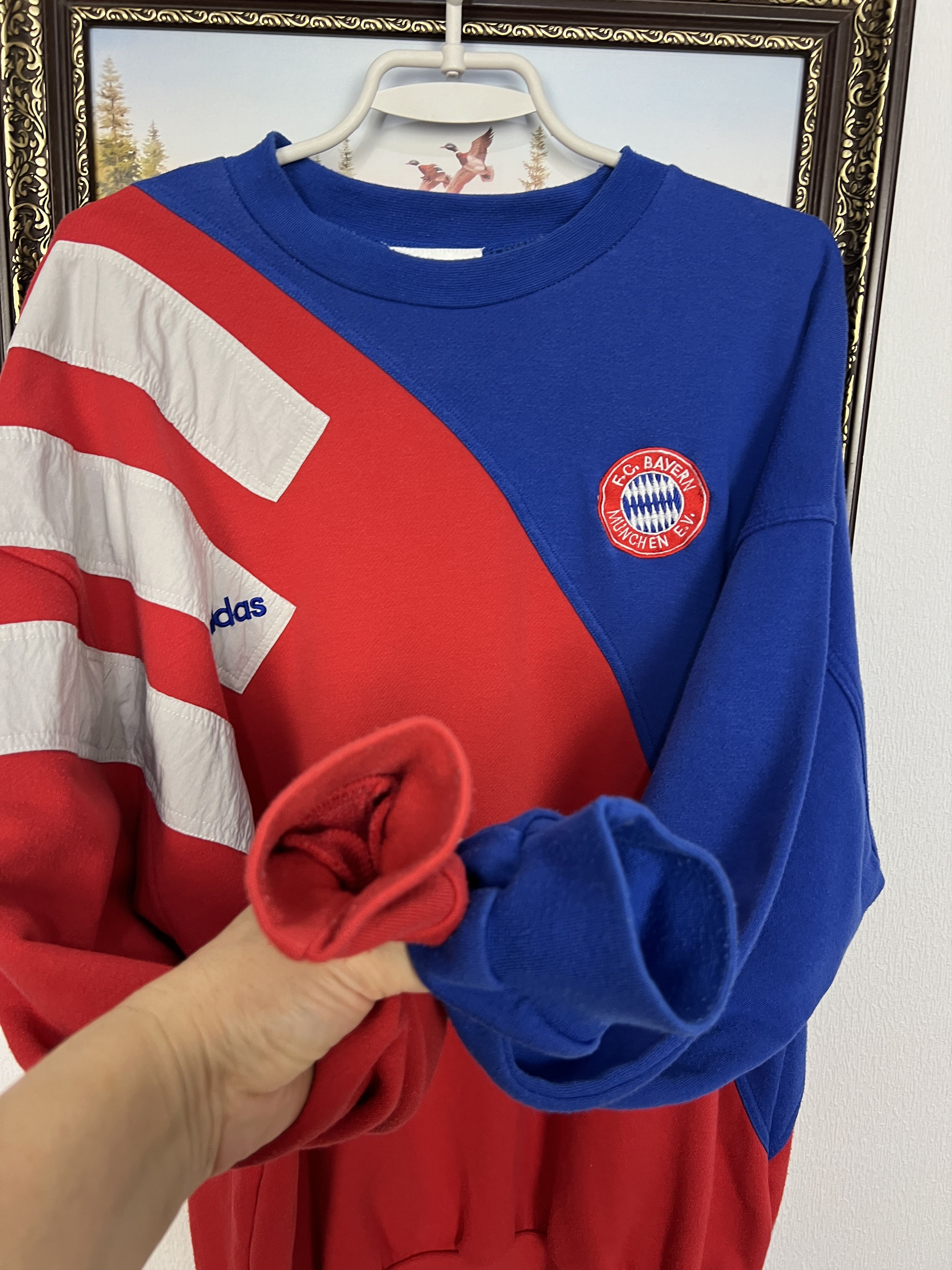 Adidas Bayern Munich Football Sweatshirt Soccer Track Top Crewneck Size US M / EU 48-50 / 2 - 4 Thumbnail