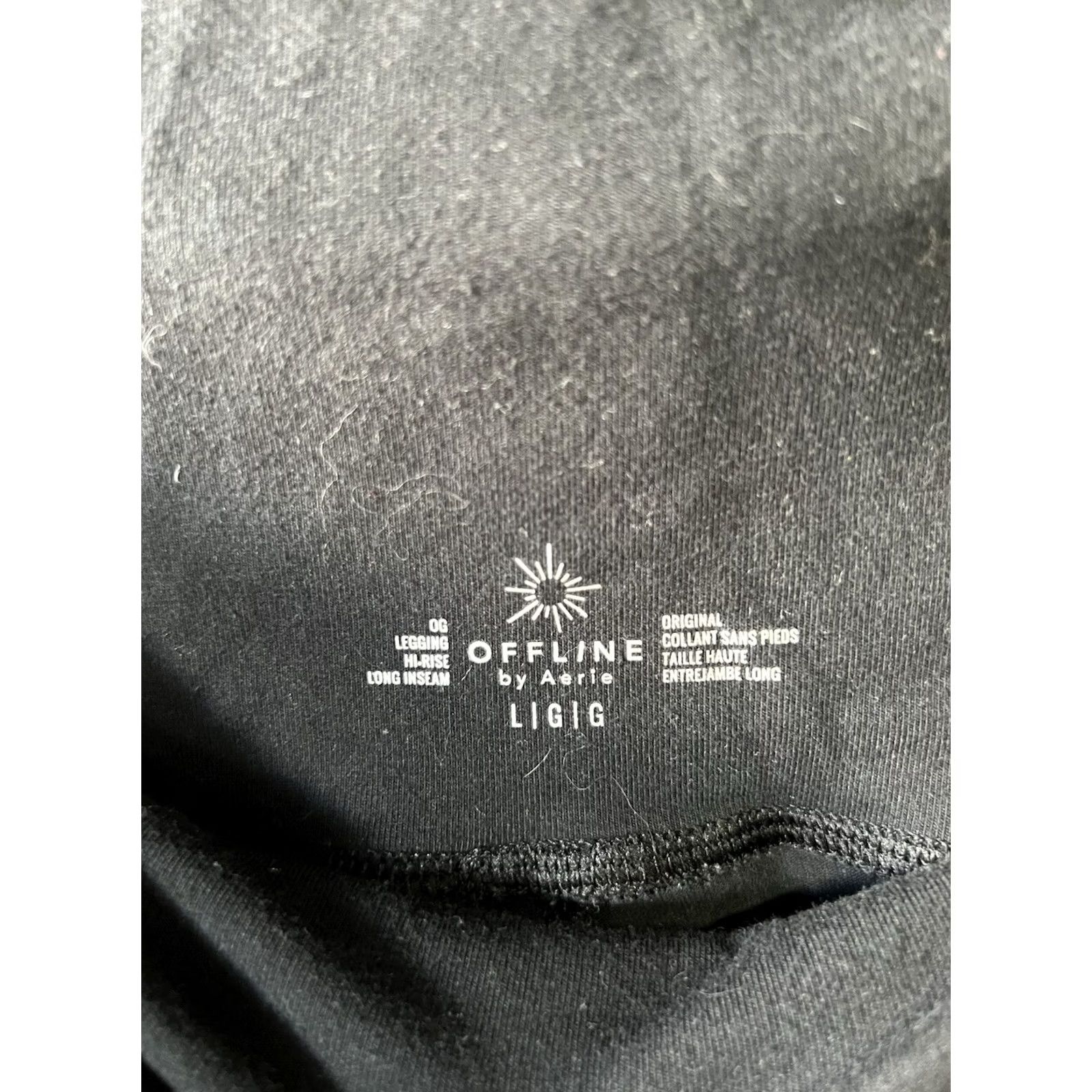 Vintage Aerie Women’s Black Athletic Leggings Ankle Pull On Size L Regular Activewear Sportswear Womens Leggings Size 36" / US 14 / IT 50 - 3 Thumbnail
