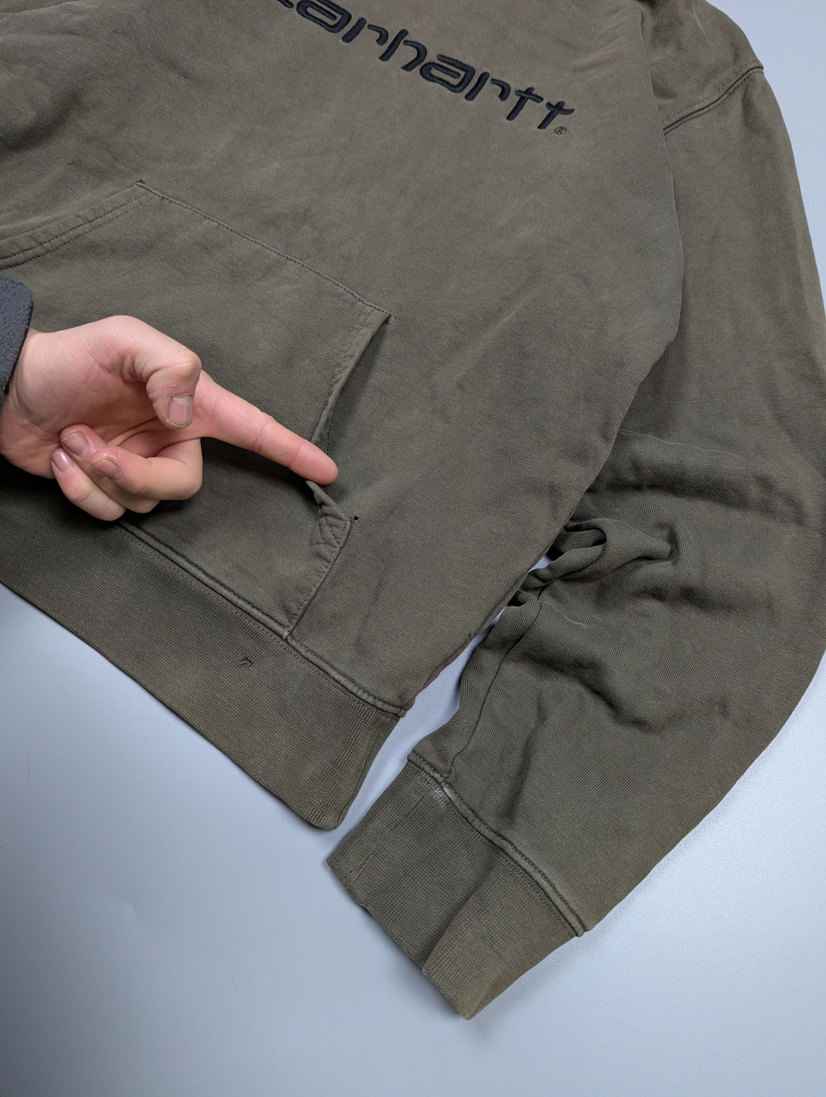Carhartt Carhartt WIP VTG Men’s Insulated Khaki Hoodie Size M Size US M / EU 48-50 / 2 - 9 Thumbnail