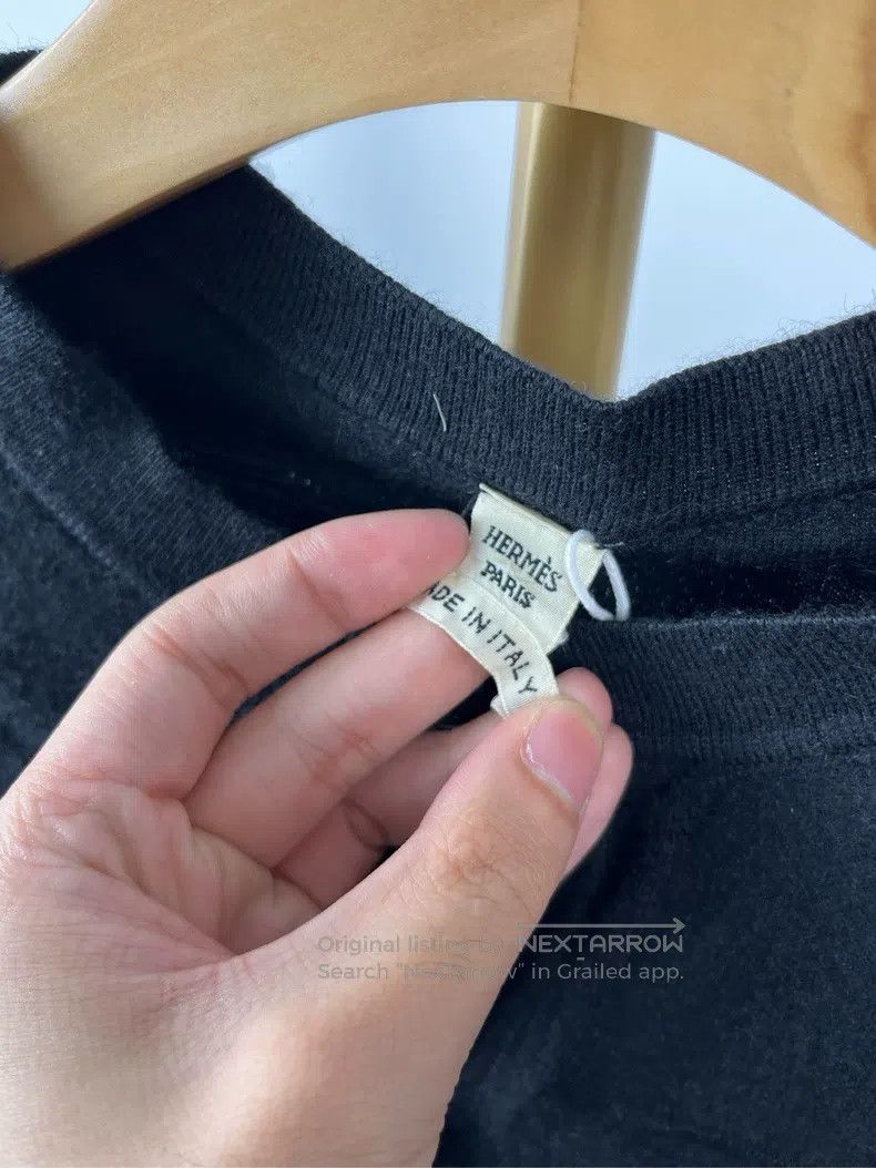 Hermes Hermes Black Full Printed Long Sleeve Knit Cardigan Size XXS / US 00 / IT 34 - 4 Thumbnail