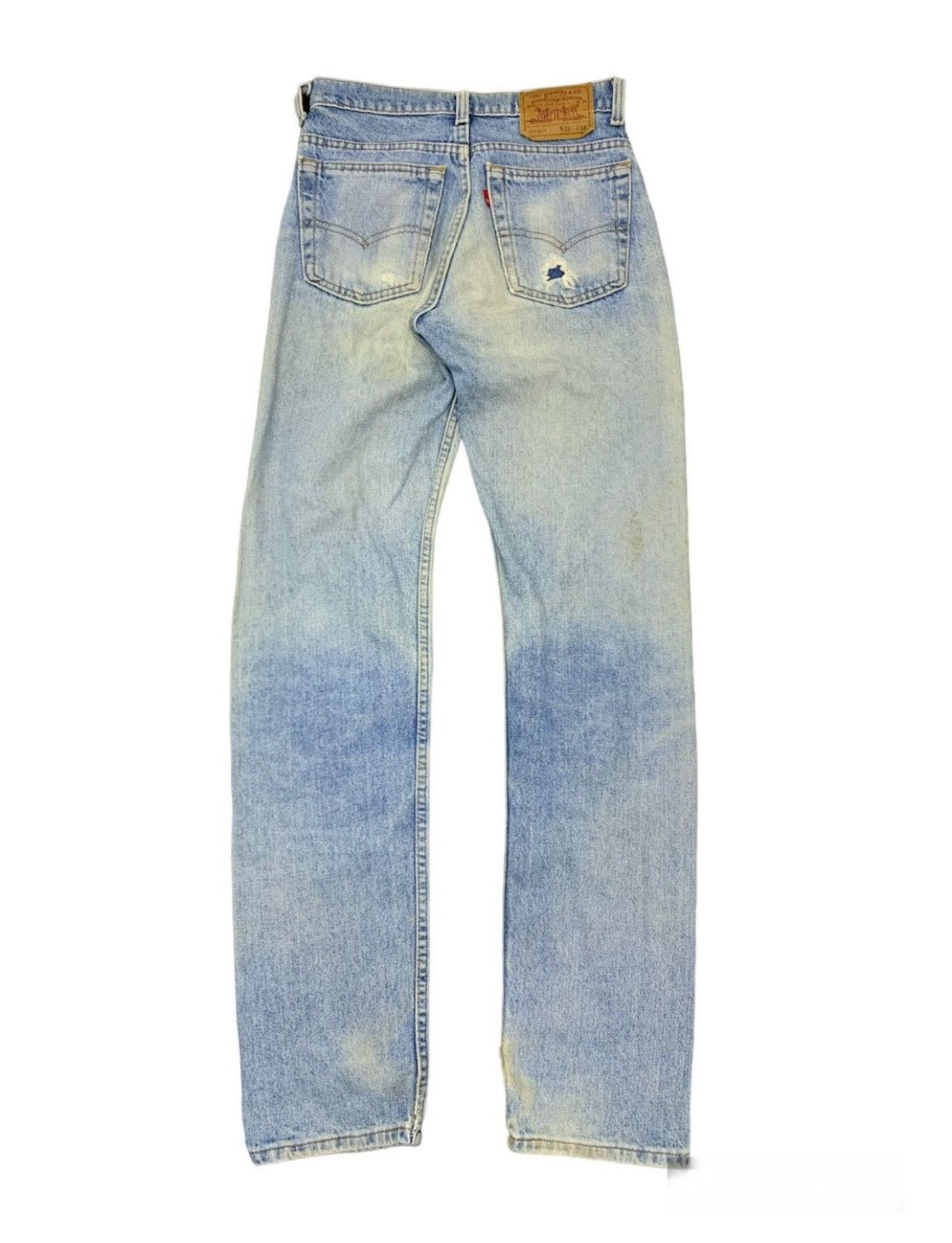 Levi's Vintage 90s Levis Made In Usa Distressed Jeans Single R Size US 28 / EU 44 - 2 Thumbnail