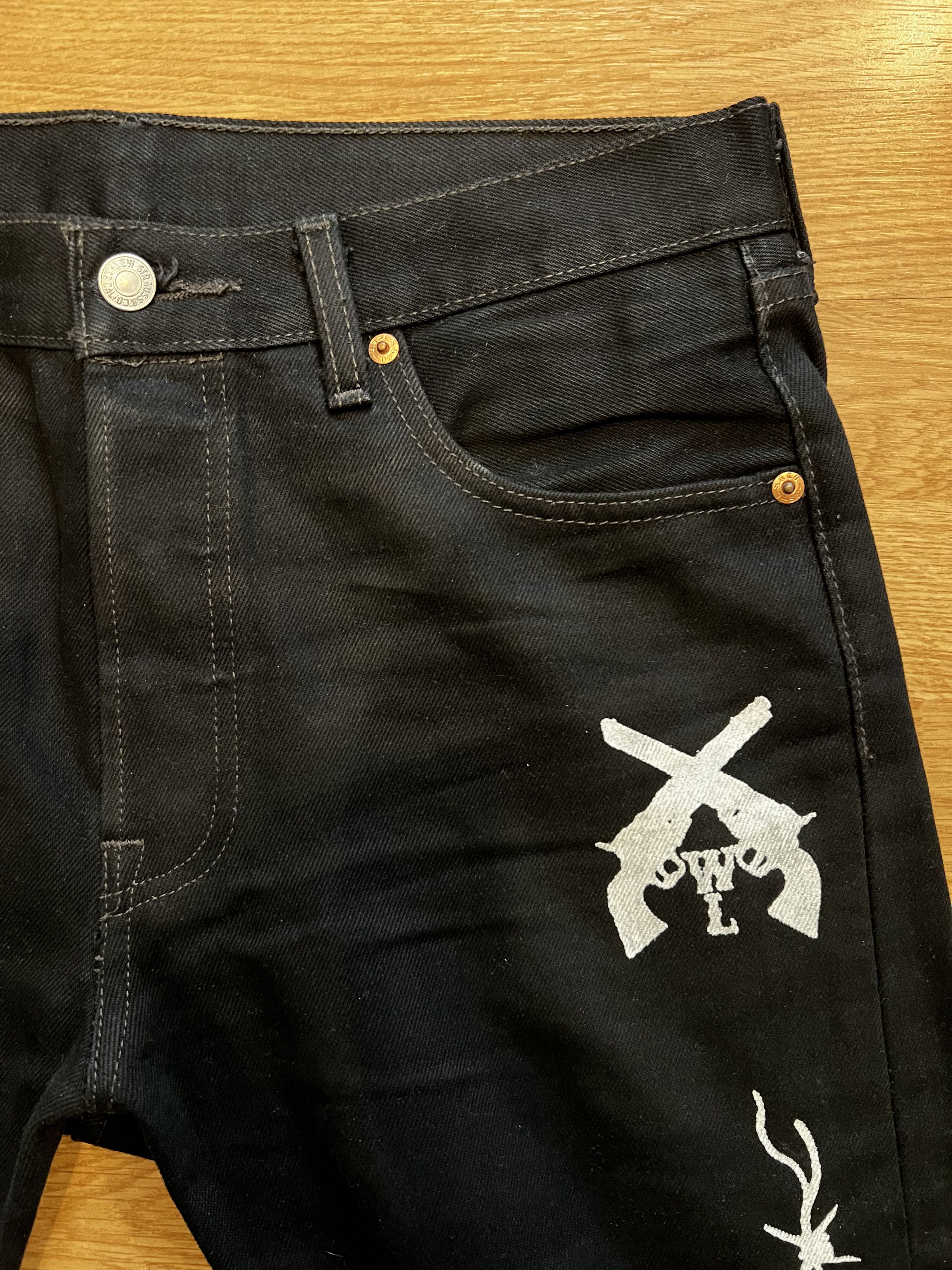 Warren Lotas Warren Lotas Levi's 501 black barbed wire denim Size US 30 / EU 46 - 5 Thumbnail