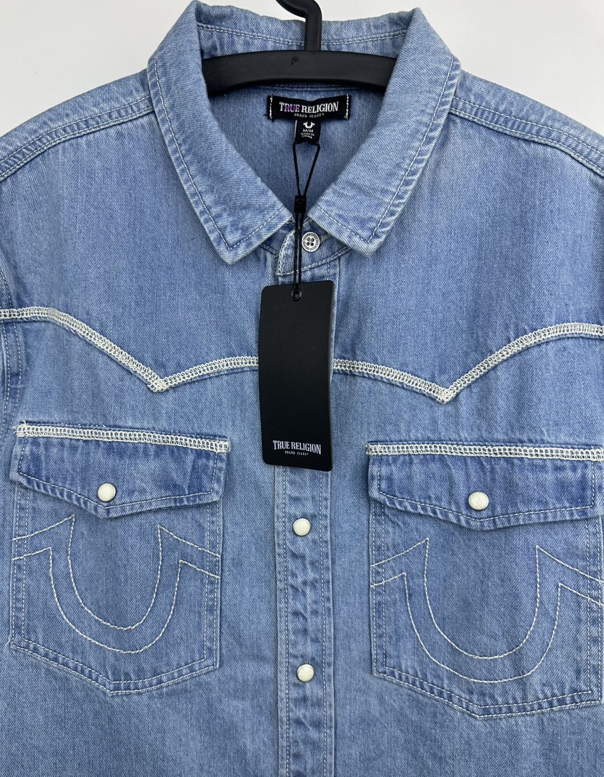True Religion True Religion Shirt Cowboy Western Long Sleeve Denim size M Size US M / EU 48-50 / 2 - 4 Thumbnail
