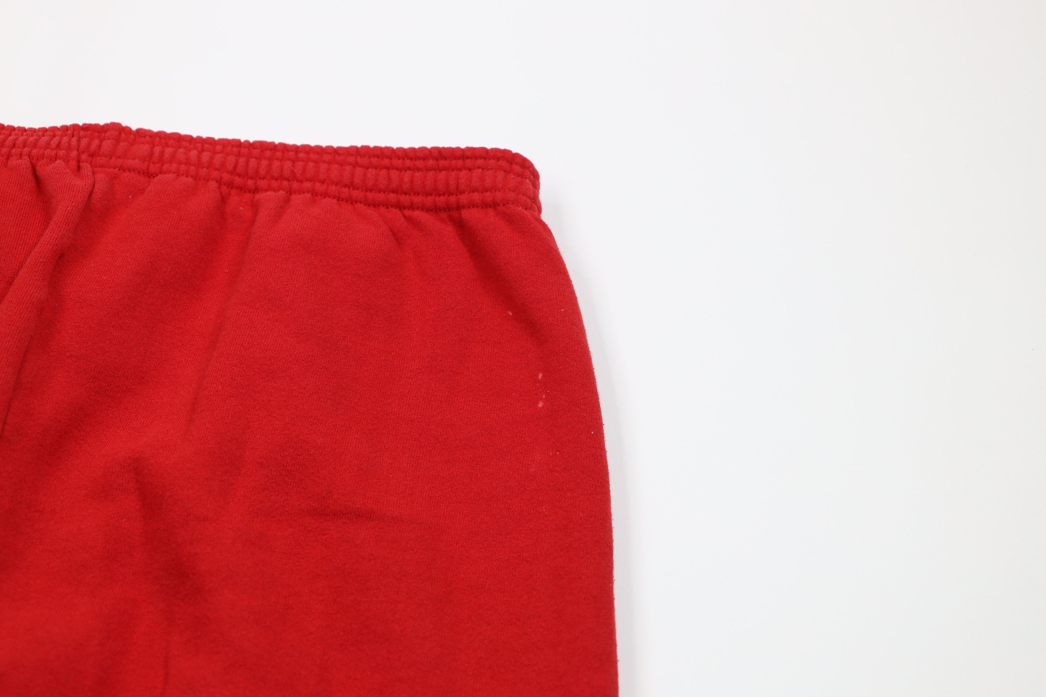 Vintage Vintage 90s Streetwear Blank Sweatpants Joggers Red USA Size US 42 / EU 58 - 13 Thumbnail
