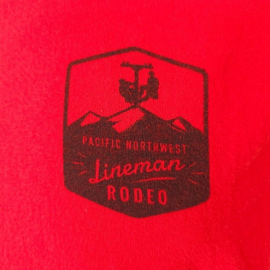 Other Pacific Northwest Lineman Rodeo T Shirt Mens Size Small Red Size US S / EU 44-46 / 1 - 3 Thumbnail