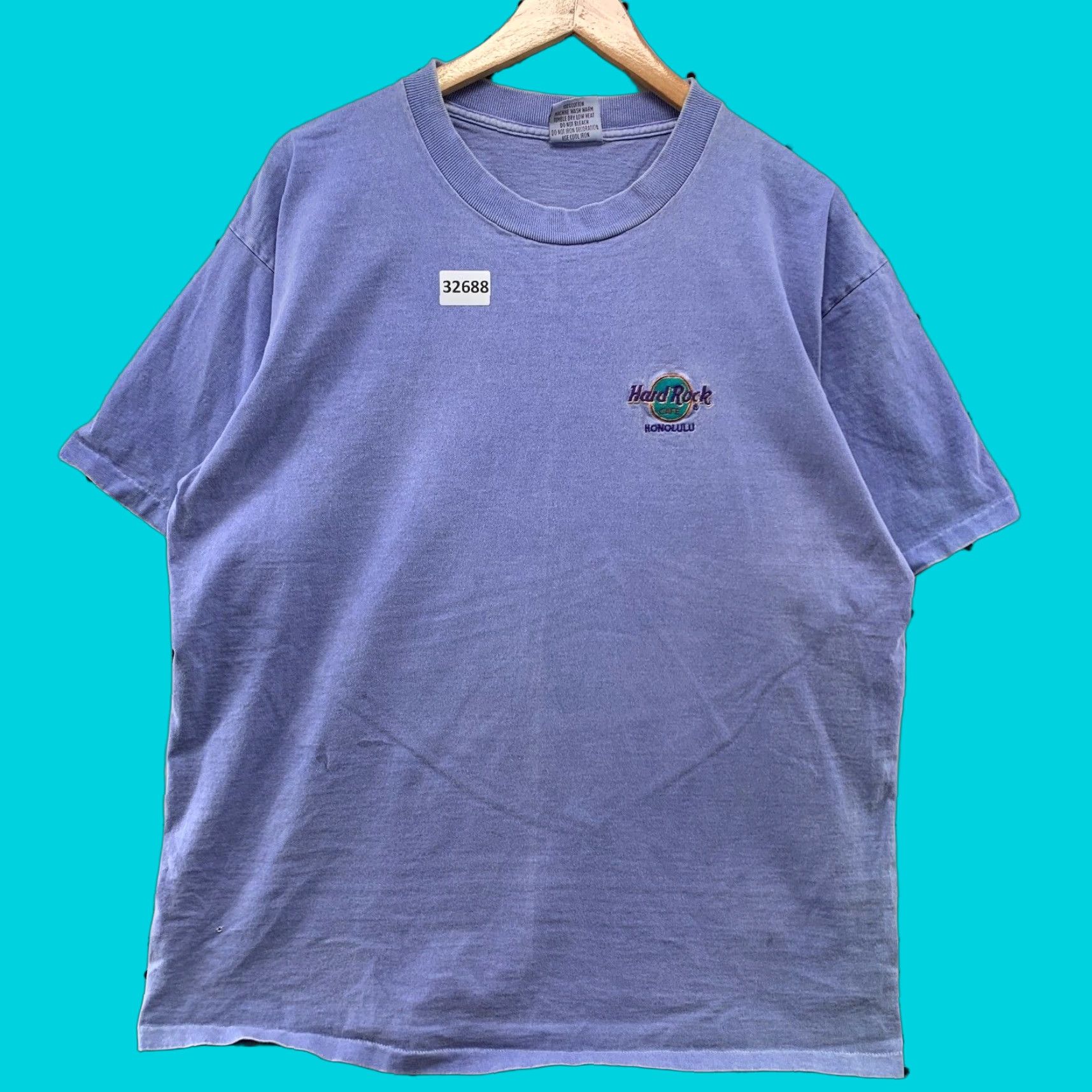 Hard Rock Cafe VINTAGE Hard Rock Shirt Hawaii Honolulu Blue L Adult Mens Size US L / EU 52-54 / 3 - 1 Thumbnail