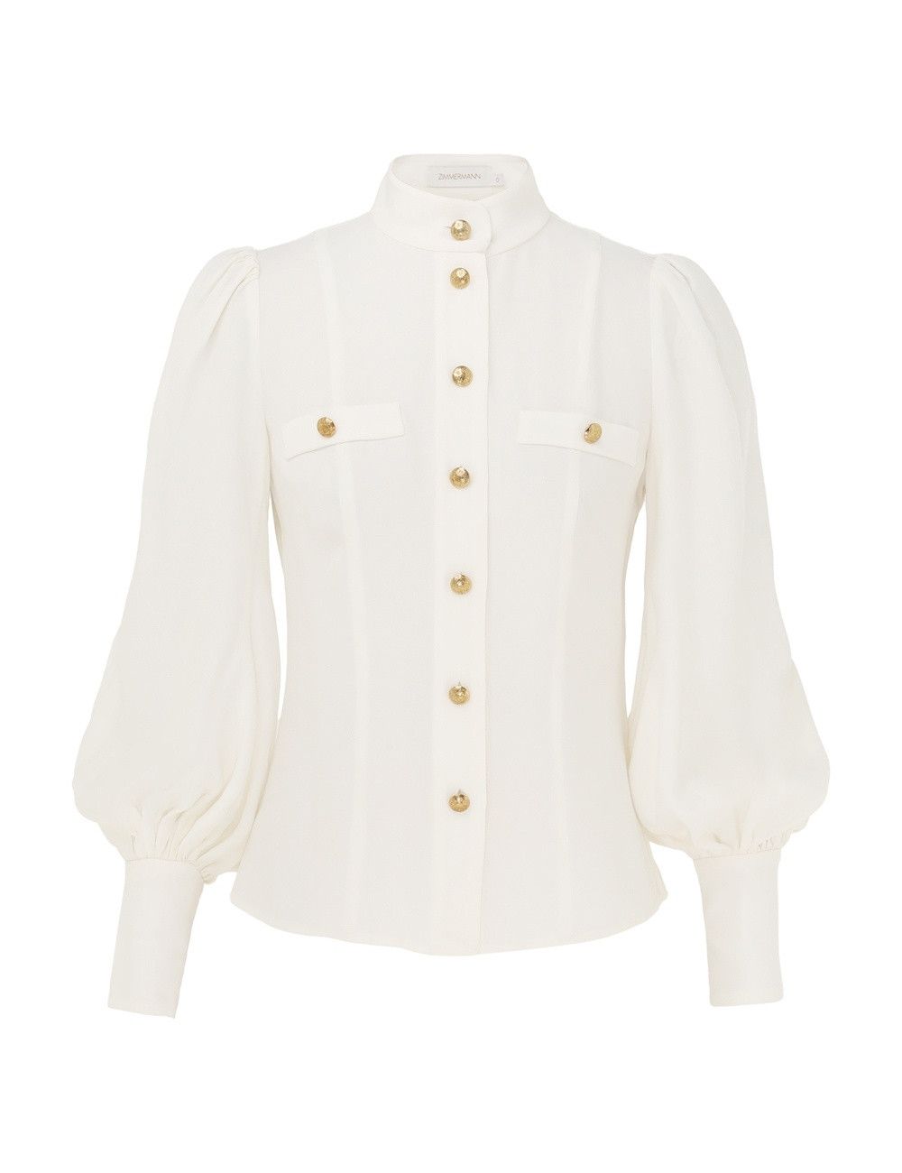 Zimmermann oc11z0825 Utility Blouse in Cream Size L / US 10 / IT 46 - 1 Thumbnail