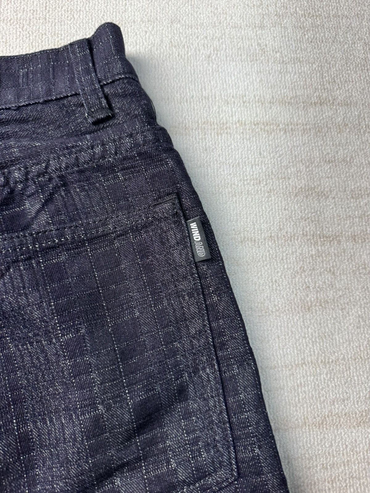 Japanese Brand Wind and sea plaid pattern denim shorts Size US 32 / EU 48 - 7 Thumbnail