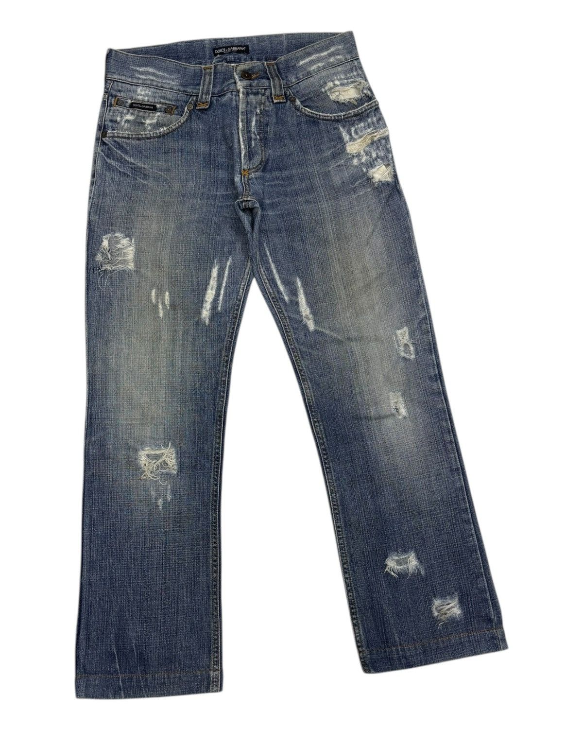 Dolce & Gabbana Dolce & Gabbana Archived Thrashed Ripped Ruin Jeans Size 32" / US 10 / IT 46 - 5 Thumbnail