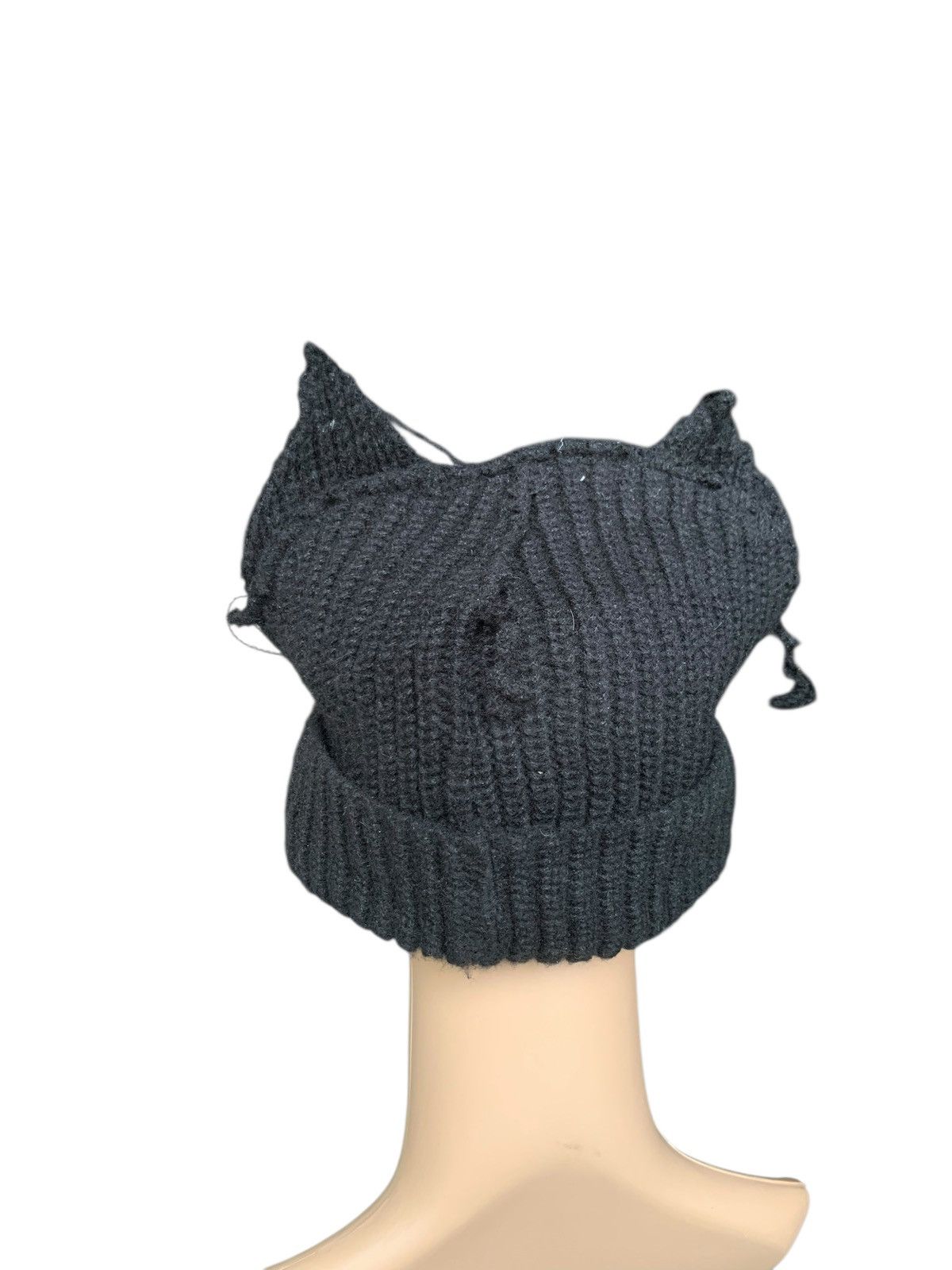 Designer × Japanese Brand × Kapital Cute Cartoon Cat Ear Wool Knitted Hat Size ONE SIZE - 5 Thumbnail