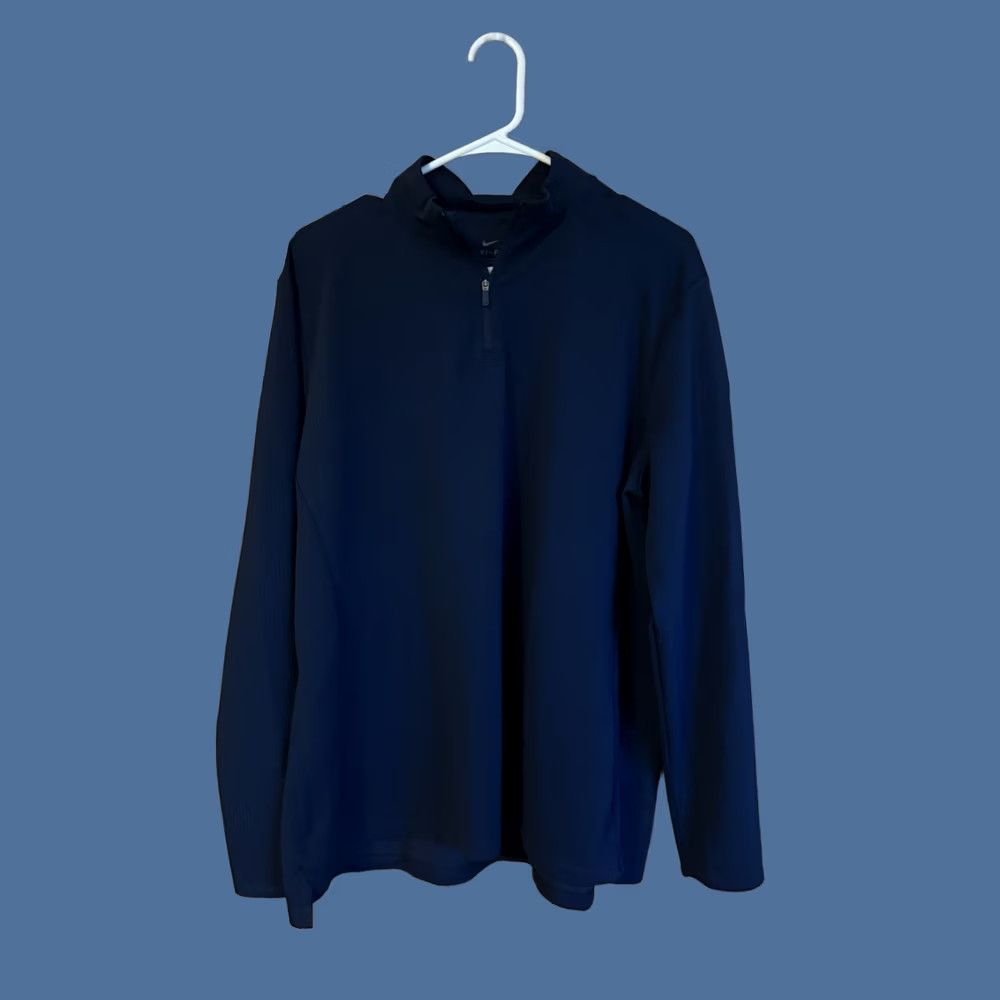 Nike Nike Dri-Fit Navy Blue Pullover Mens XXL Activewear Running Walking Shirt Size US XXL / EU 58 / 5 - 1 Thumbnail