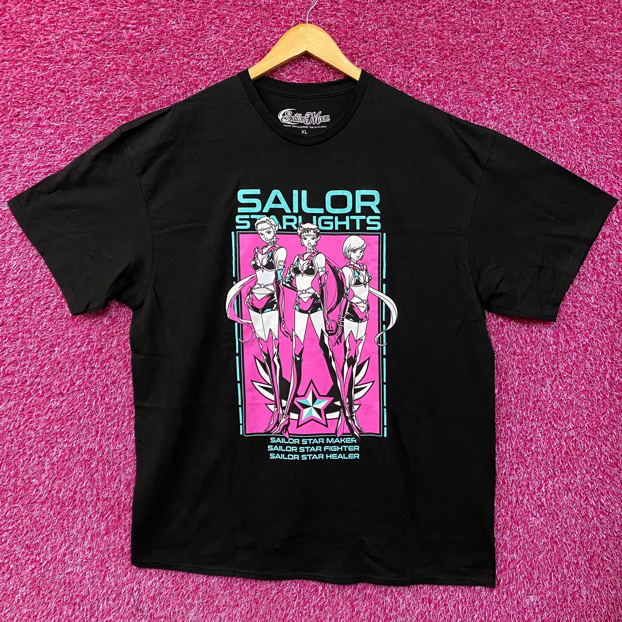 Anime Sailor Moon Sailor Starlight Group Portrait Anime T-Shirt XL Size US XL / EU 56 / 4 - 1 Thumbnail