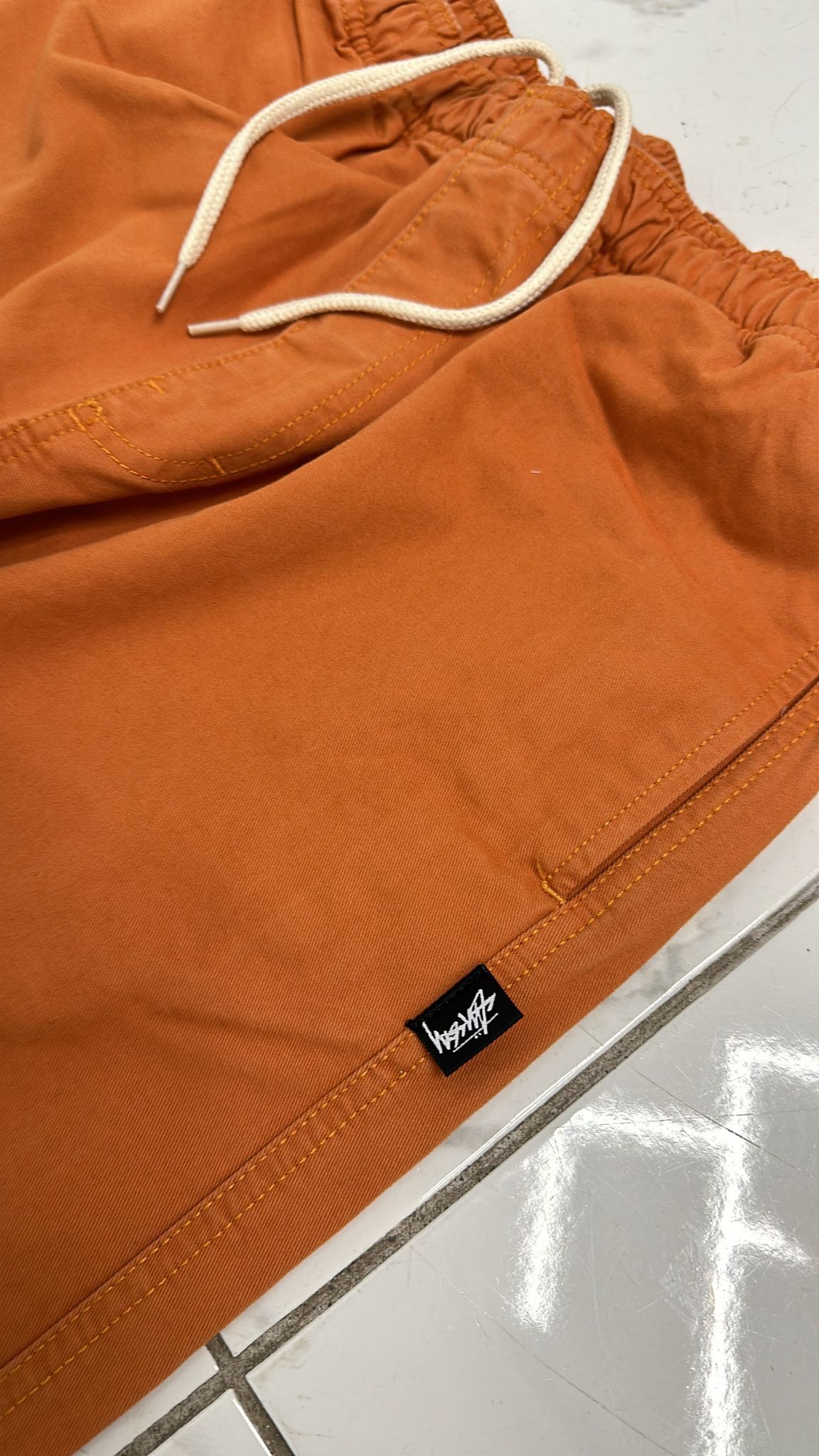 Stussy × Vintage Stüssy Brushed Beach Pant 'Orange' Size Large Size US 34 / EU 50 - 3 Thumbnail