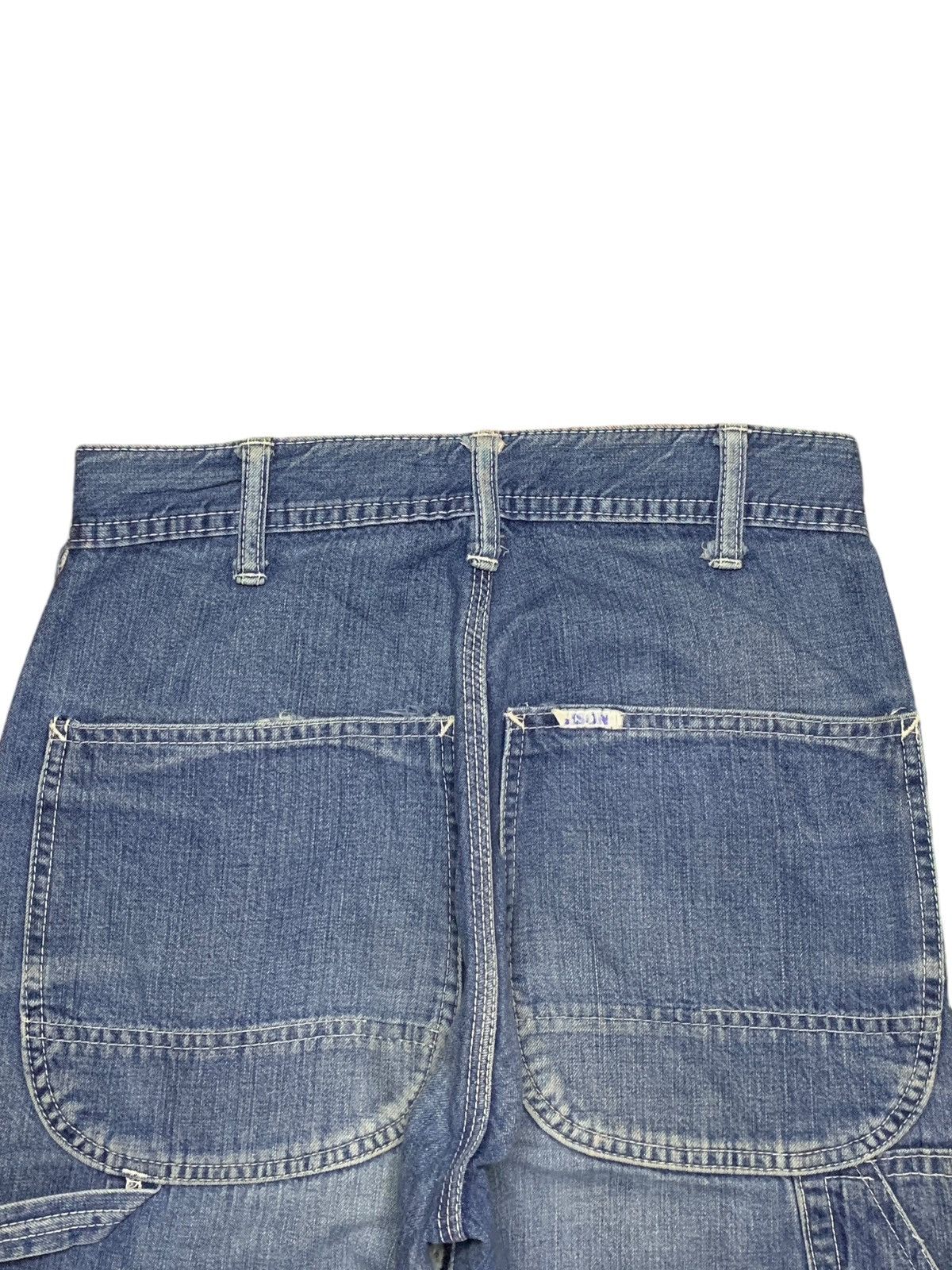 Japanese Brand Vintage Japanese Brand Blue Wash Carpenter Baggy Jeans Size US 26 / EU 42 - 9 Thumbnail