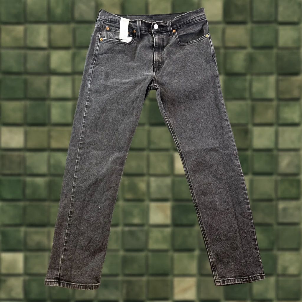 Levi's Levi's 507 Jeans Mens 32x30 Gray Denim Dark Wash Stretch Straight Leg Streetwear Shirt Size US 32 / EU 48 - 1 Thumbnail