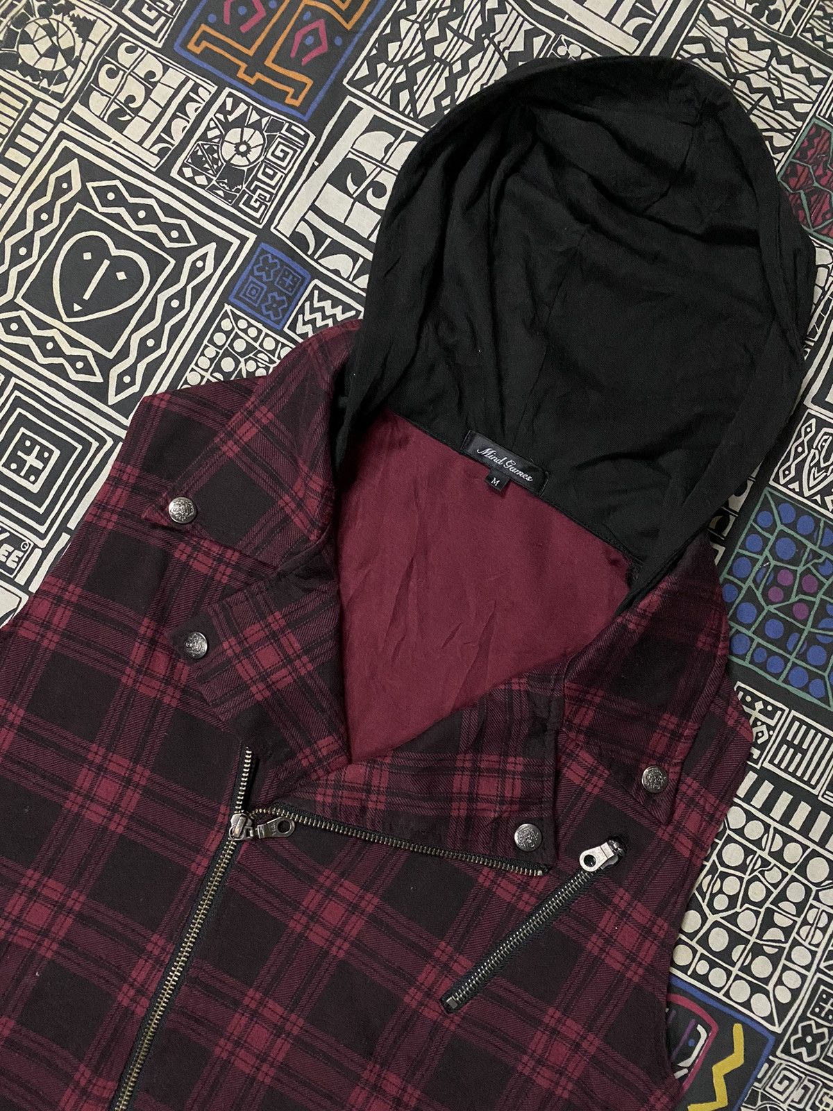 If Six Was Nine × Le Grande Bleu (L.G.B.) MIND GAMES GOTHIC PUNK SLEEVELES HODIE Size US M / EU 48-50 / 2 - 2 Thumbnail
