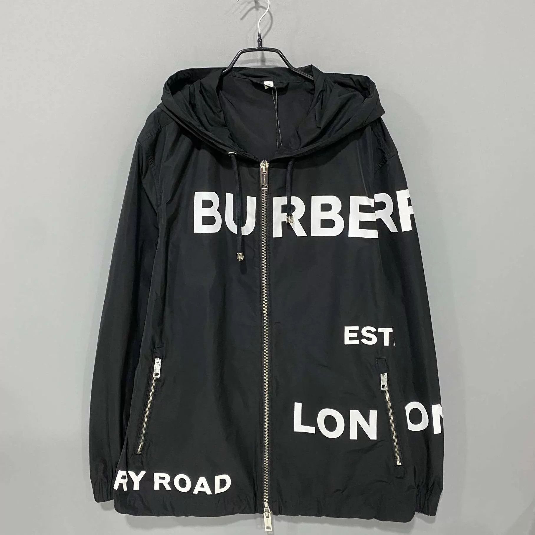 Burberry Burberry Black Check Logo Shell Jacket Size 52 Size US L / EU 52-54 / 3 - 1 Thumbnail