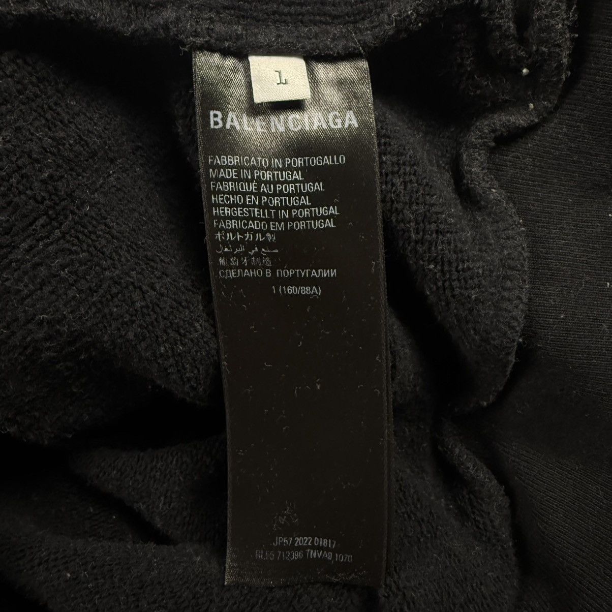 Balenciaga Balenciaga x Adidas Embroidered Logo Oversized ‘Black Hoodie Size US M / EU 48-50 / 2 - 5 Thumbnail