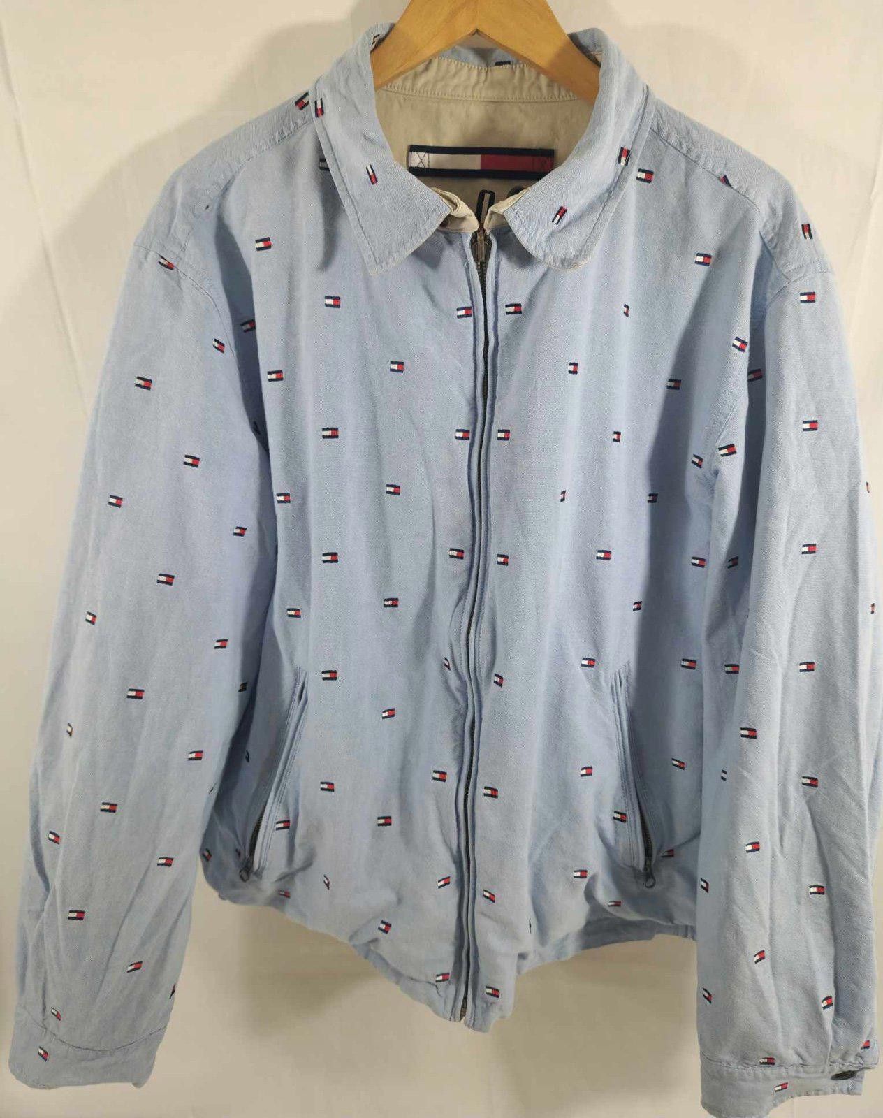 Tommy Hilfiger Vintage Tommy Hilfiger Blue Embroidered Jacket Size US XL / EU 56 / 4 - 5 Thumbnail
