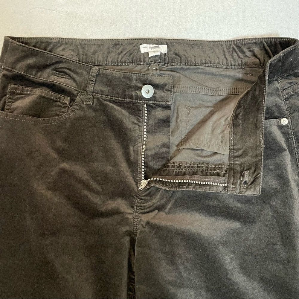J. Jill New J. Jill Velvet Straight Leg Cotton Brown Pants Size 16 Size 38" / US 16 / IT 52 - 8 Thumbnail
