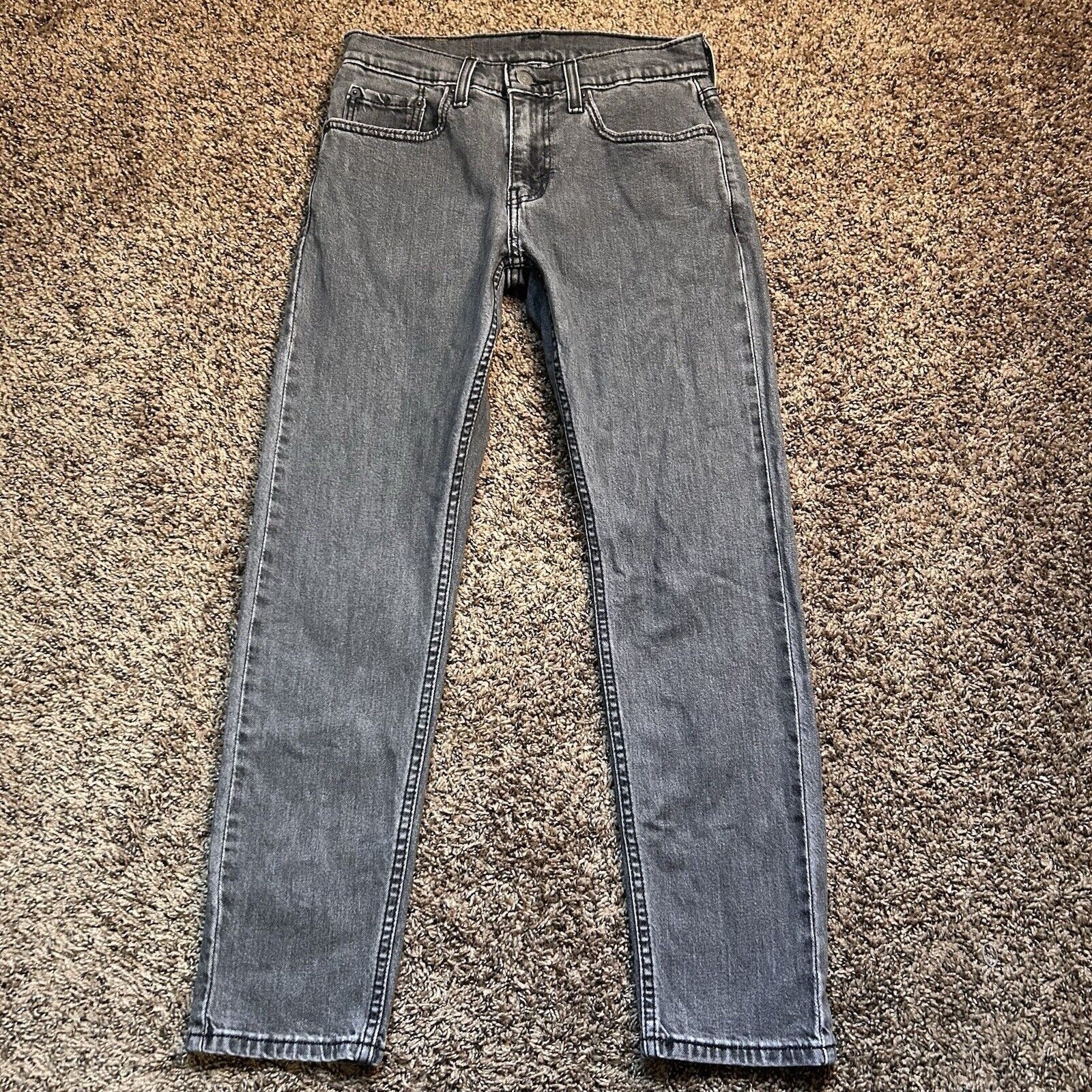 Levi's Levis 512 Jeans 28x30 Black/Grey Denim Slim Taper Fit Casual Size US 28 / EU 44 - 1 Thumbnail