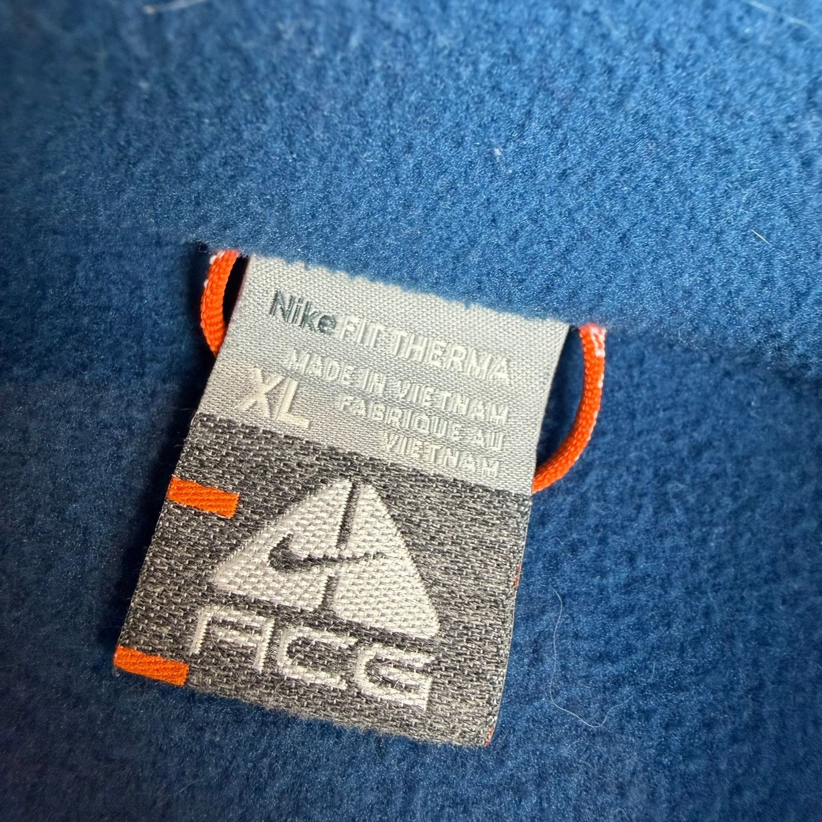 Nike Vintage Nike ACG Fit Therma Fleece Full Zip Jacket Blue XL Size US XL / EU 56 / 4 - 4 Thumbnail