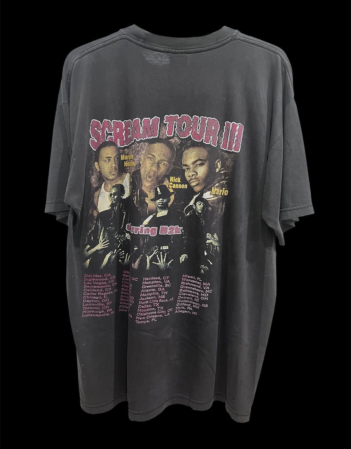 Rap Tees VINTAGE Y2K B2K SCREAM TOUR PROMO TEE FADED R&B HIPHOP Size US L / EU 52-54 / 3 - 1 Thumbnail