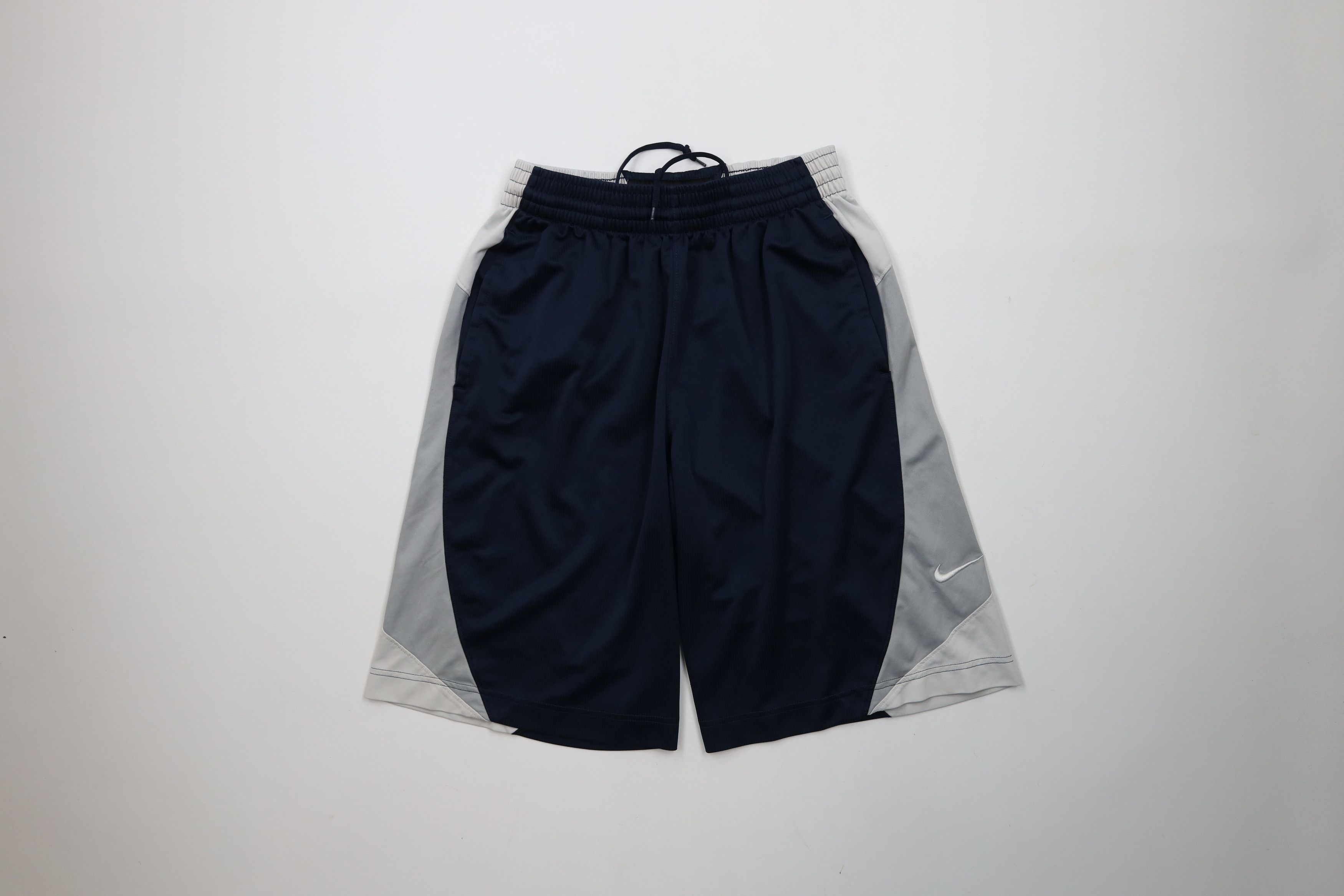 Nike × Vintage Vintage Y2K Nike Basketball Mini Swoosh Gym Shorts Blue Size US 30 / EU 46 - 1 Thumbnail