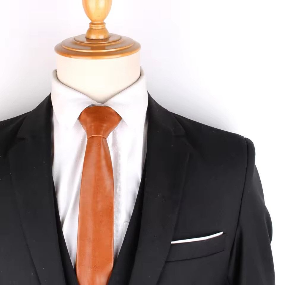 Leather Pu Leather Tie Size ONE SIZE - 1 Thumbnail