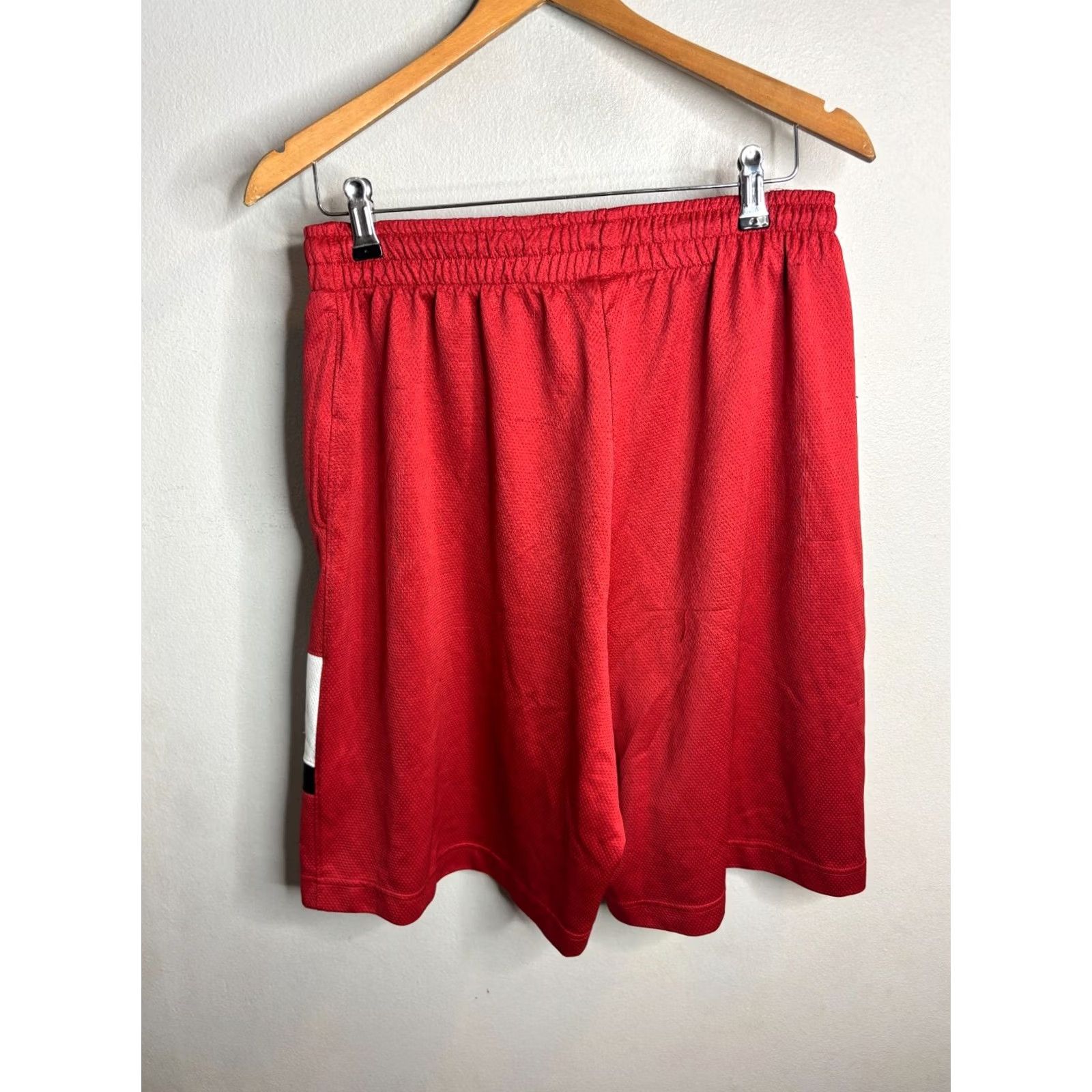 Nike Nike Vintage Basketball Shorts Mens M Red Shimmer Dazzle Satin Polyester Drawstring Elastic Waist 9in Inseam 4680 Size US 31 - 4 Thumbnail
