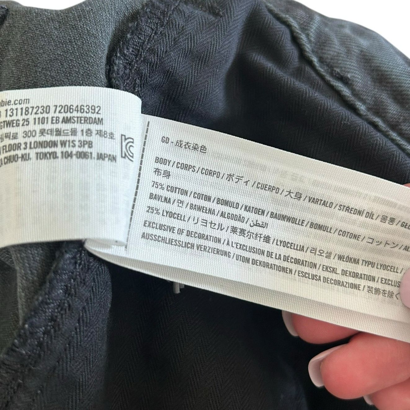 Abercrombie & Fitch Abercrombie A&F Lightweight Jeans Loose Black Sz 31 Size 31" - 3 Thumbnail
