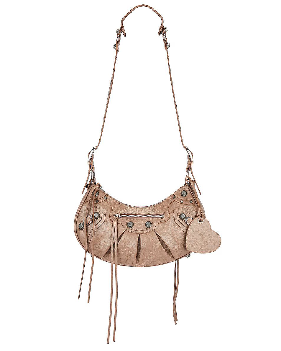 Balenciaga o1mt1gz1024 Size: OS / Le Cagole Small Shoulder Bag in Beige Size ONE SIZE - 1 Thumbnail