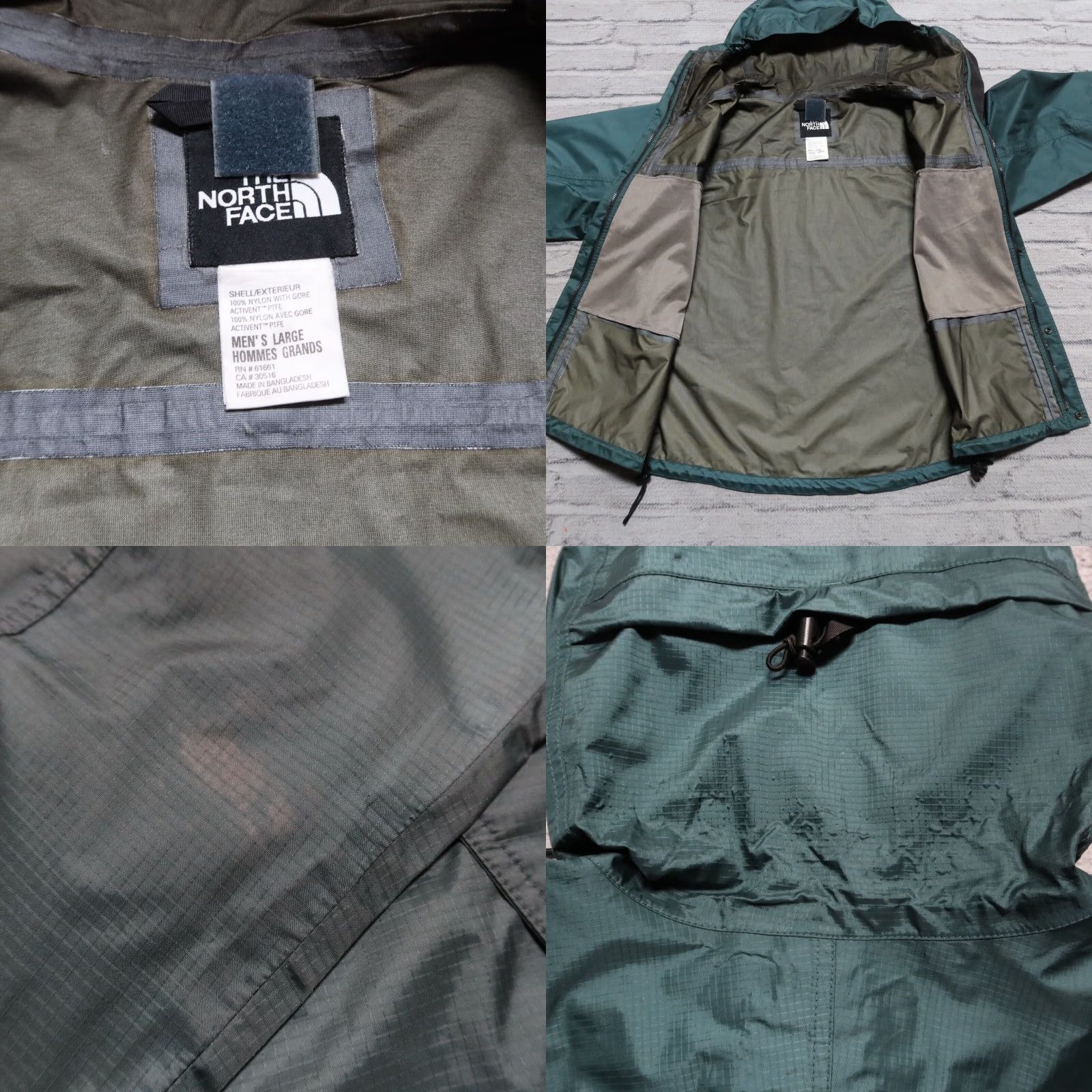The North Face Vintage The North Face Goretex Mountain Parka Shell Jacket L Green Parka Mens 90s Size US L / EU 52-54 / 3 - 8 Thumbnail