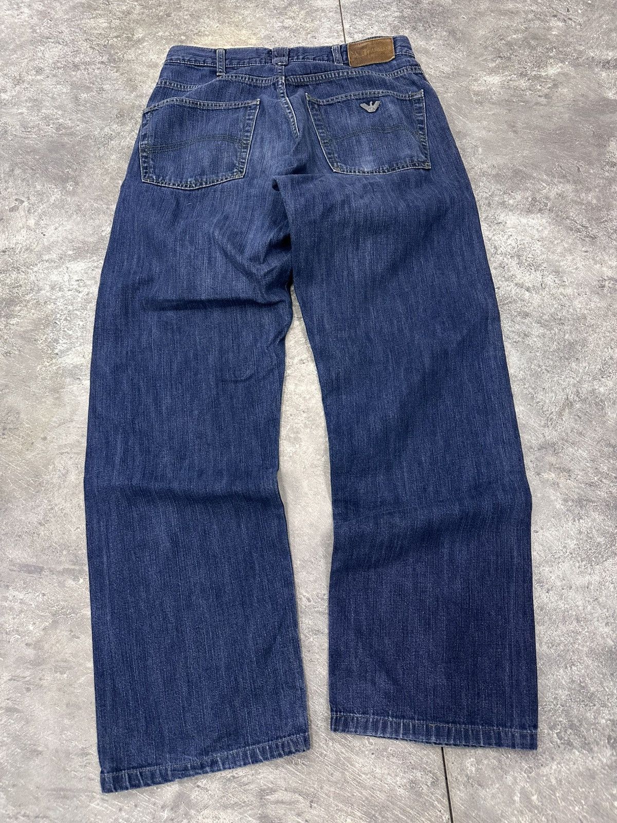 If Six Was Nine Armani Jeans Vintage Baggy Wide Jeans Made in Italy Size US 30 / EU 46 - 3 Thumbnail