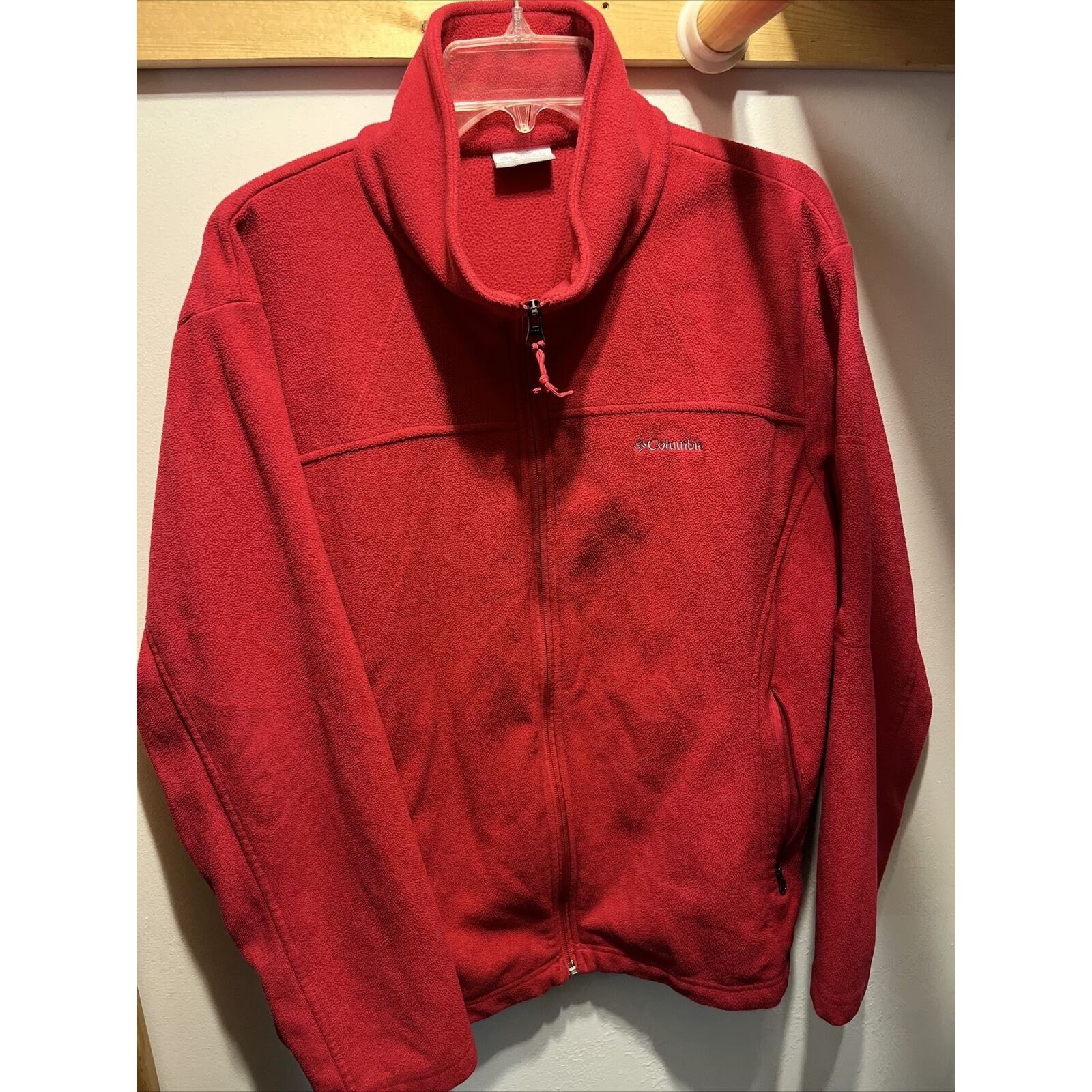 Columbia Columbia Women’s 2X Red LS Zip Fleece Windbreaker Jacket Size XXL / US 16-18 / IT 52-54 - 2 Thumbnail