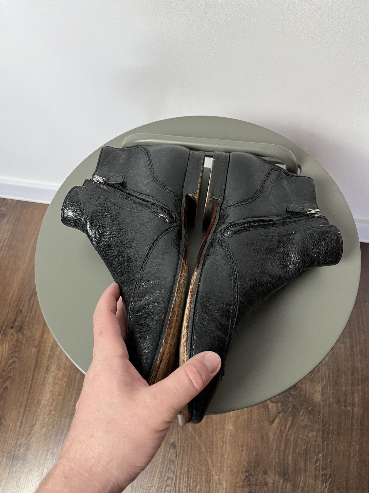 Bottega Veneta Bottega Veneta Leather Side-Zip Boots 42.5 EU / 9.5 US Size US 9.5 / EU 42-43 - 5 Thumbnail