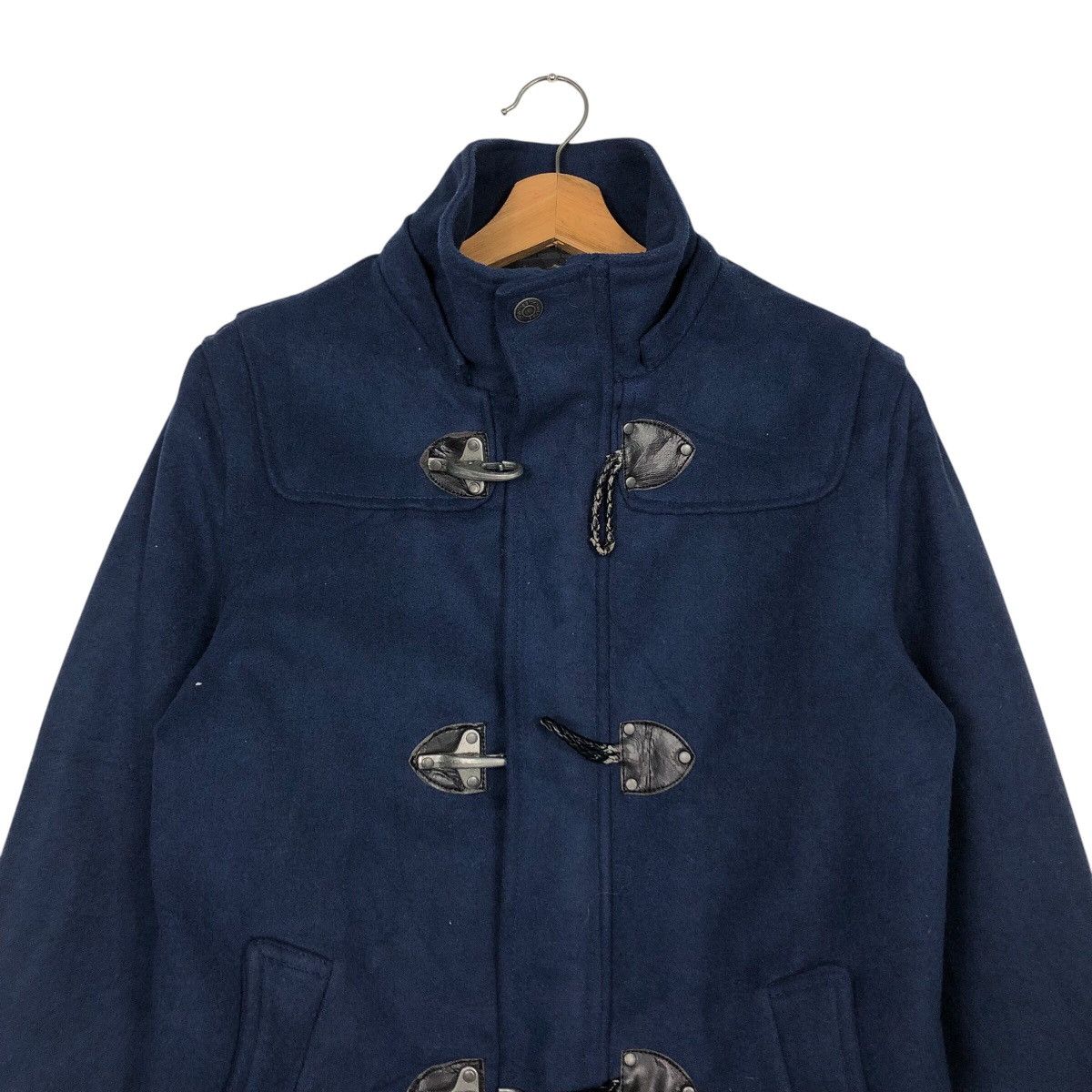In The Attic 📌Vintage Biker Wool Jacket Duffle In The Attic Punk Design Size US M / EU 48-50 / 2 - 4 Thumbnail