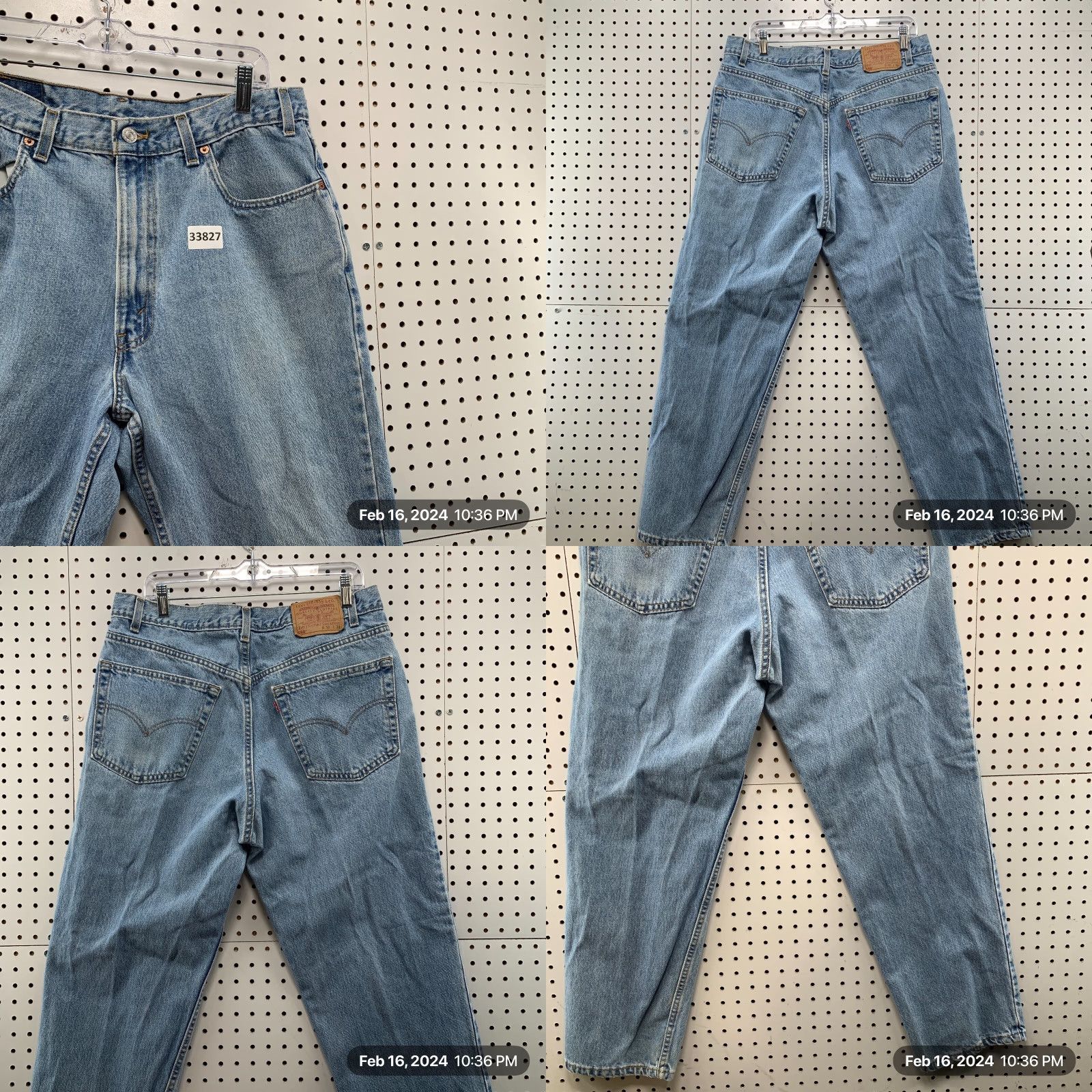 Levi's VINTAGE Levi's 550 Jeans Mens Straight Denim 34x29 Light Wash USA 90s Relaxed Fit Mens Regular Jeans Size US 34 / EU 50 - 8 Thumbnail