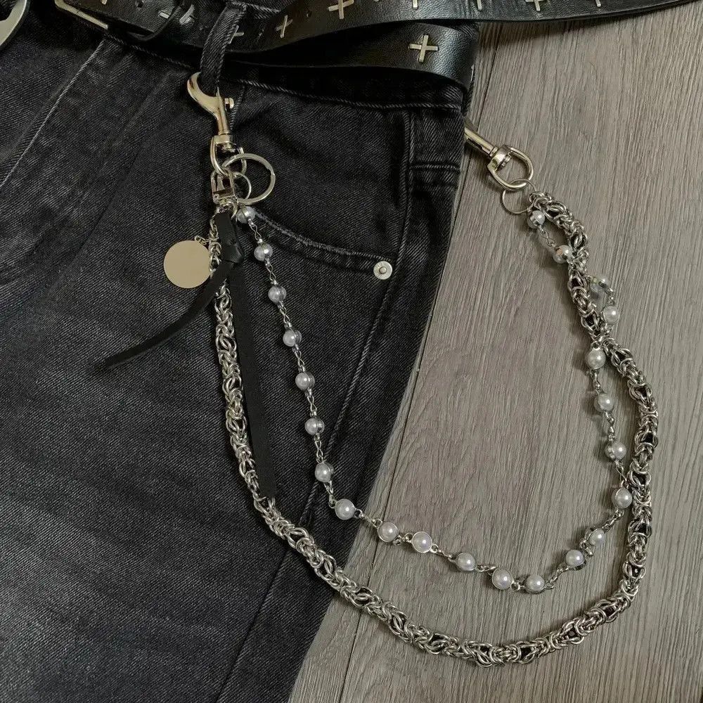 Japanese Brand 2 Layer Natural Echo Pearled Wallet Chain Size ONE SIZE - 6 Thumbnail