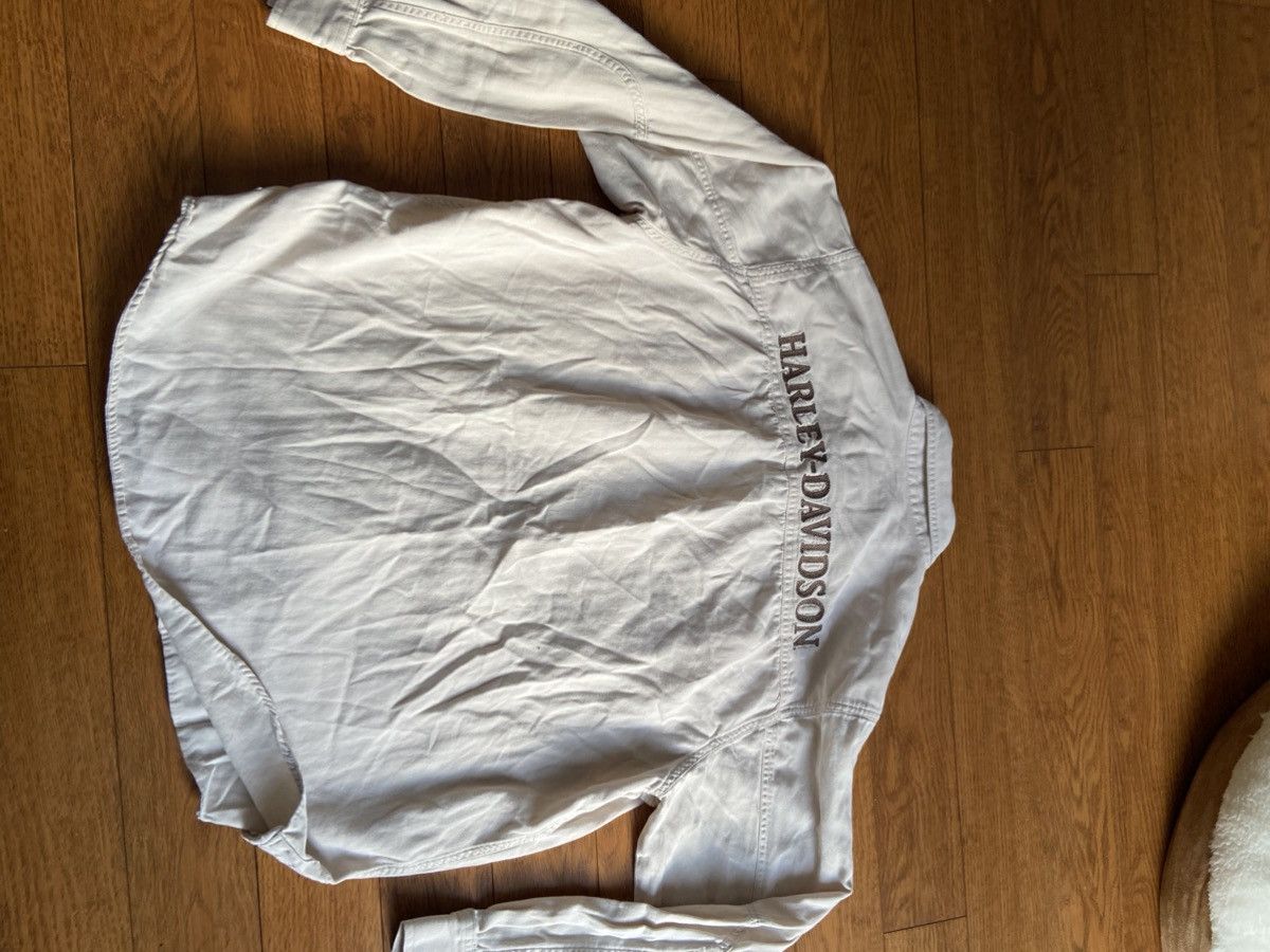 Harley Davidson × Vintage Harley-Davidson beige shirt high quality Size US XL / EU 56 / 4 - 5 Thumbnail