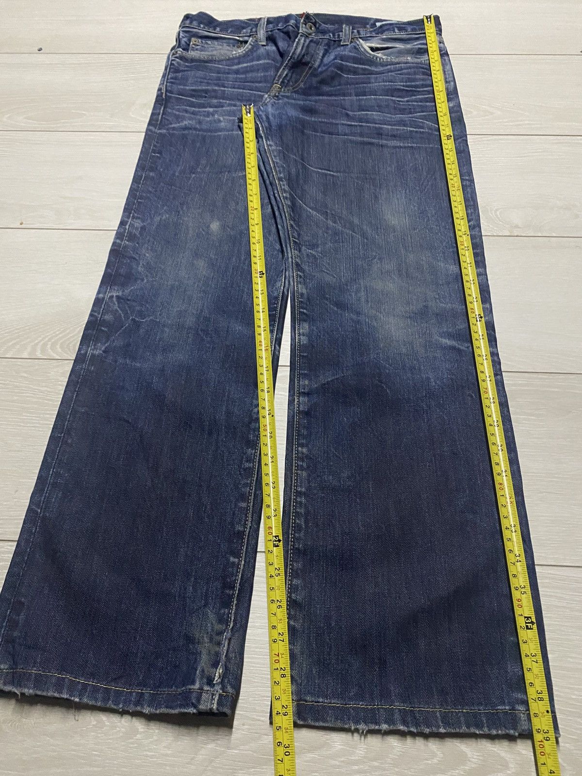 Undercover Vintage Japanese Brand Uniqlo S-002 Distressed Loose Jeans Size US 33 - 13 Thumbnail