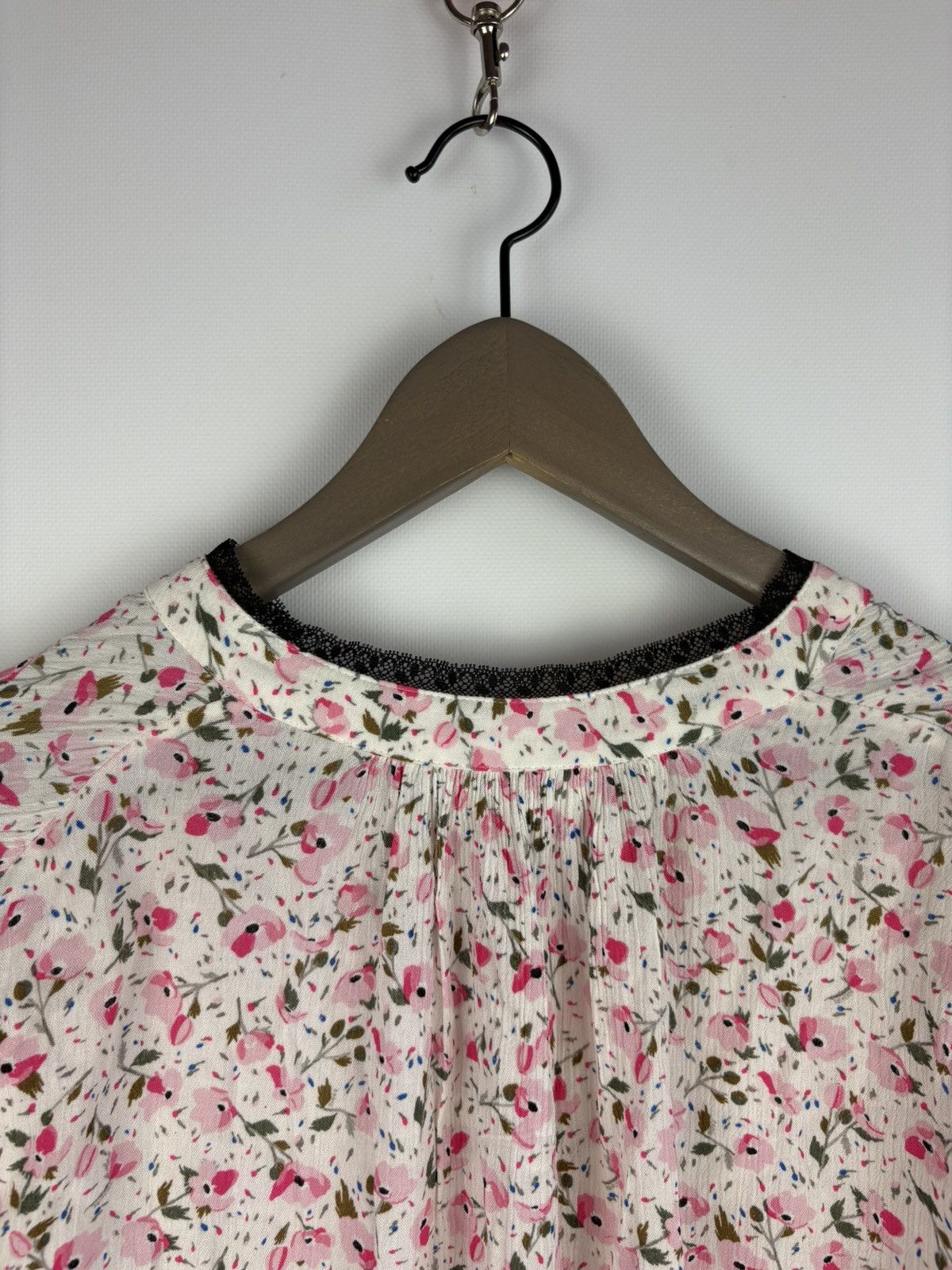 Zadig & Voltaire Zadig & Voltaire Blouse Women's Floral Print Trimmed Blouse Size S / US 4 / IT 40 - 18 Thumbnail