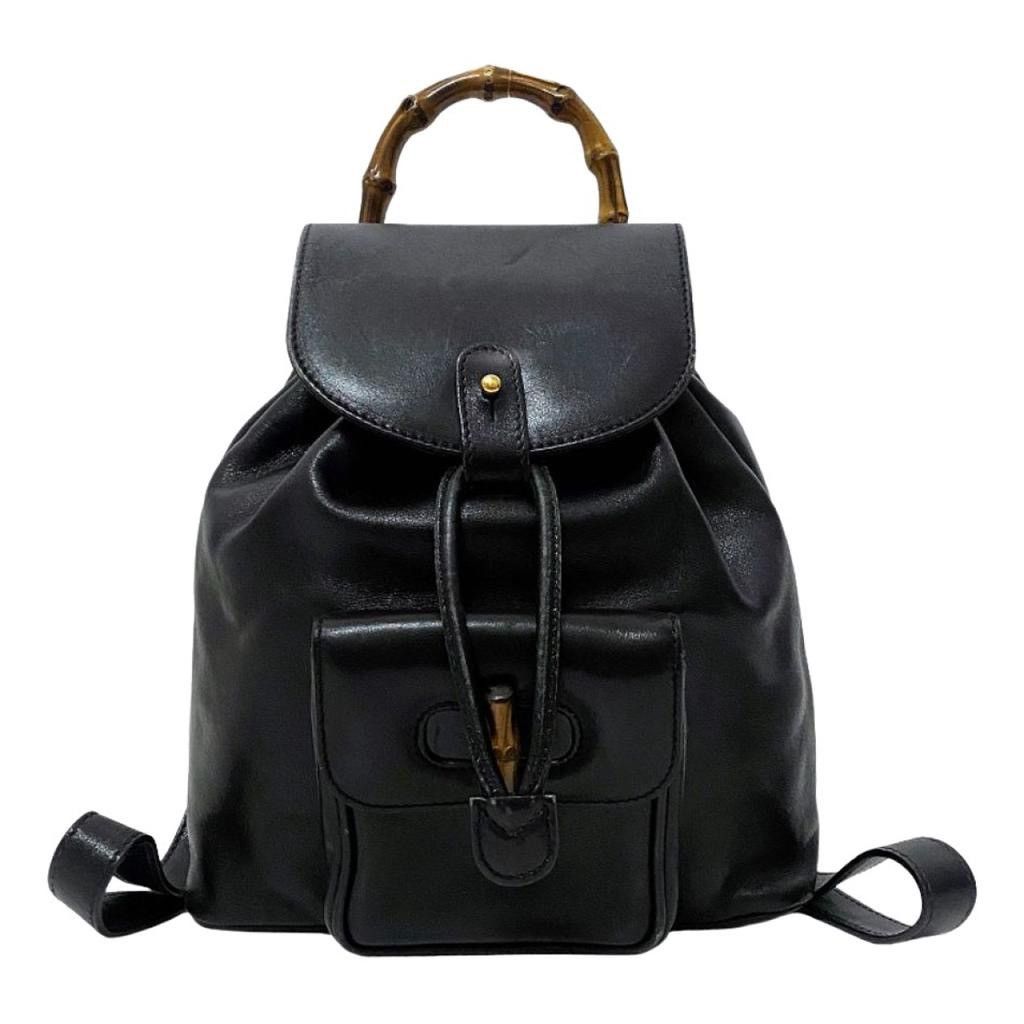 Gucci Gucci Bamboo Tassel Oval leather backpack Size ONE SIZE - 2 Thumbnail