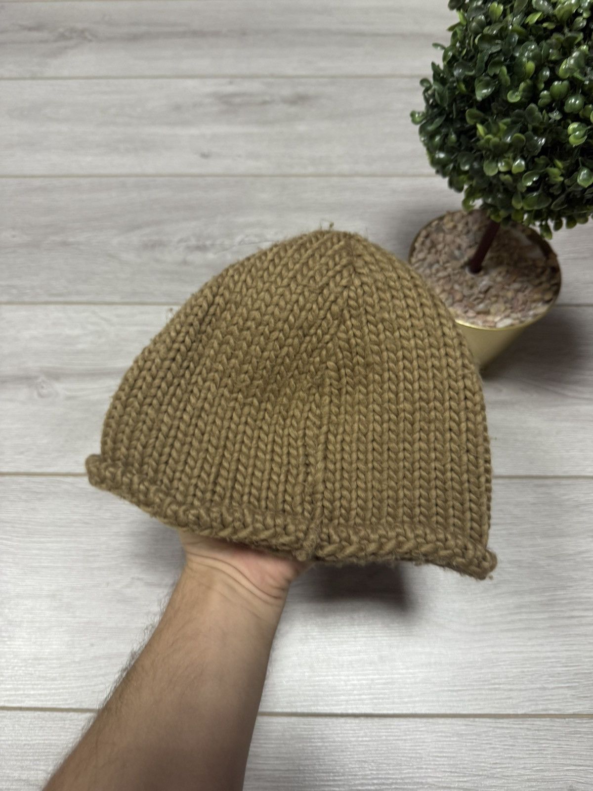 Diesel Diesel vintage knitted wool hat big D logo Size ONE SIZE - 3 Thumbnail