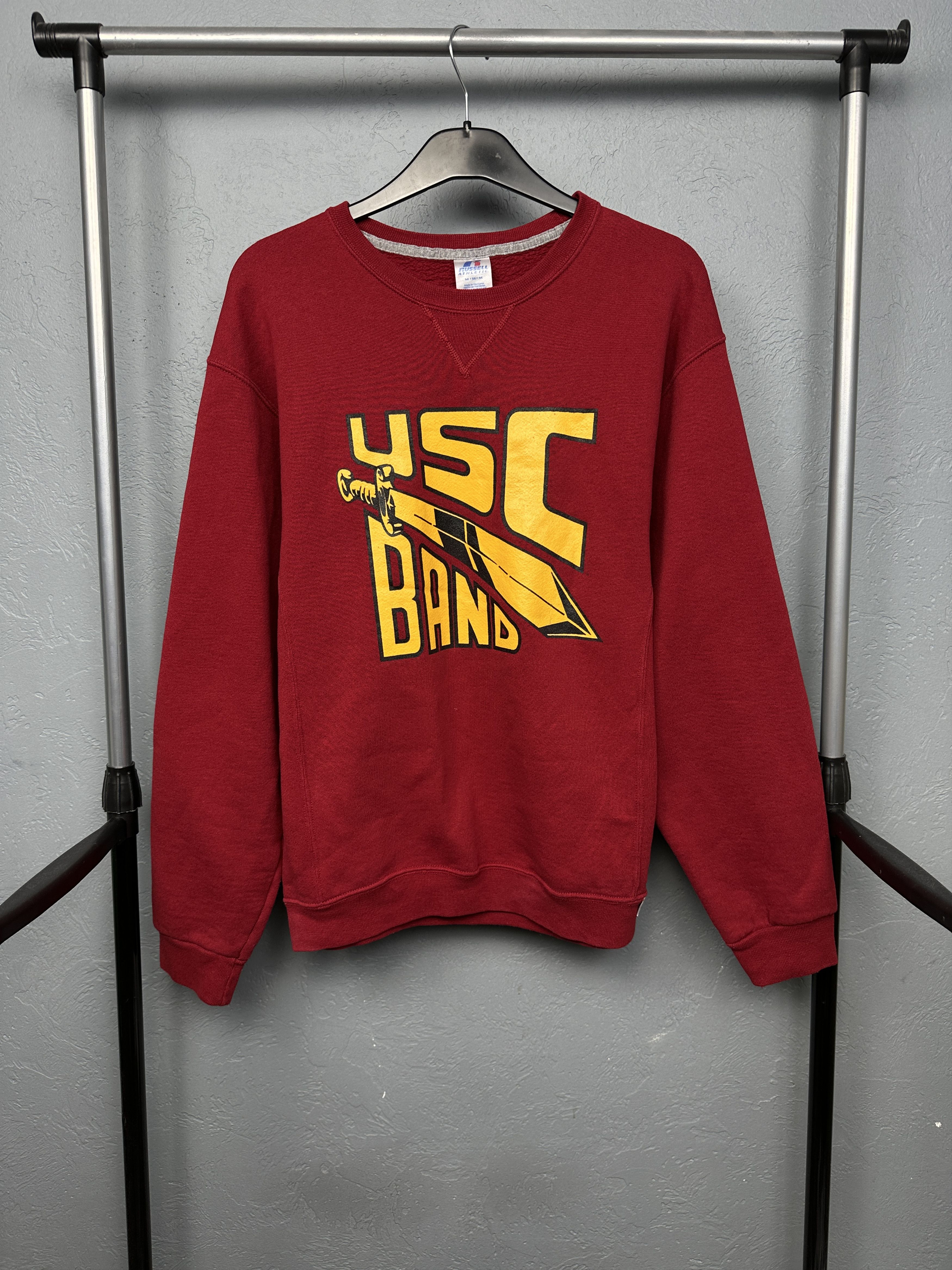 Russell Athletic USC Band Russell Athletic 90s Vintage Mens Sweatshirt Size US M / EU 48-50 / 2 - 1 Thumbnail