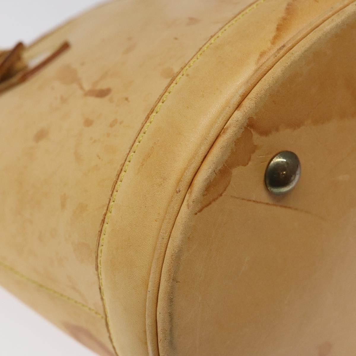 Louis Vuitton LOUIS VUITTON Nomad Leather Bucket PM Shoulder Bag Beige Size ONE SIZE - 14 Thumbnail