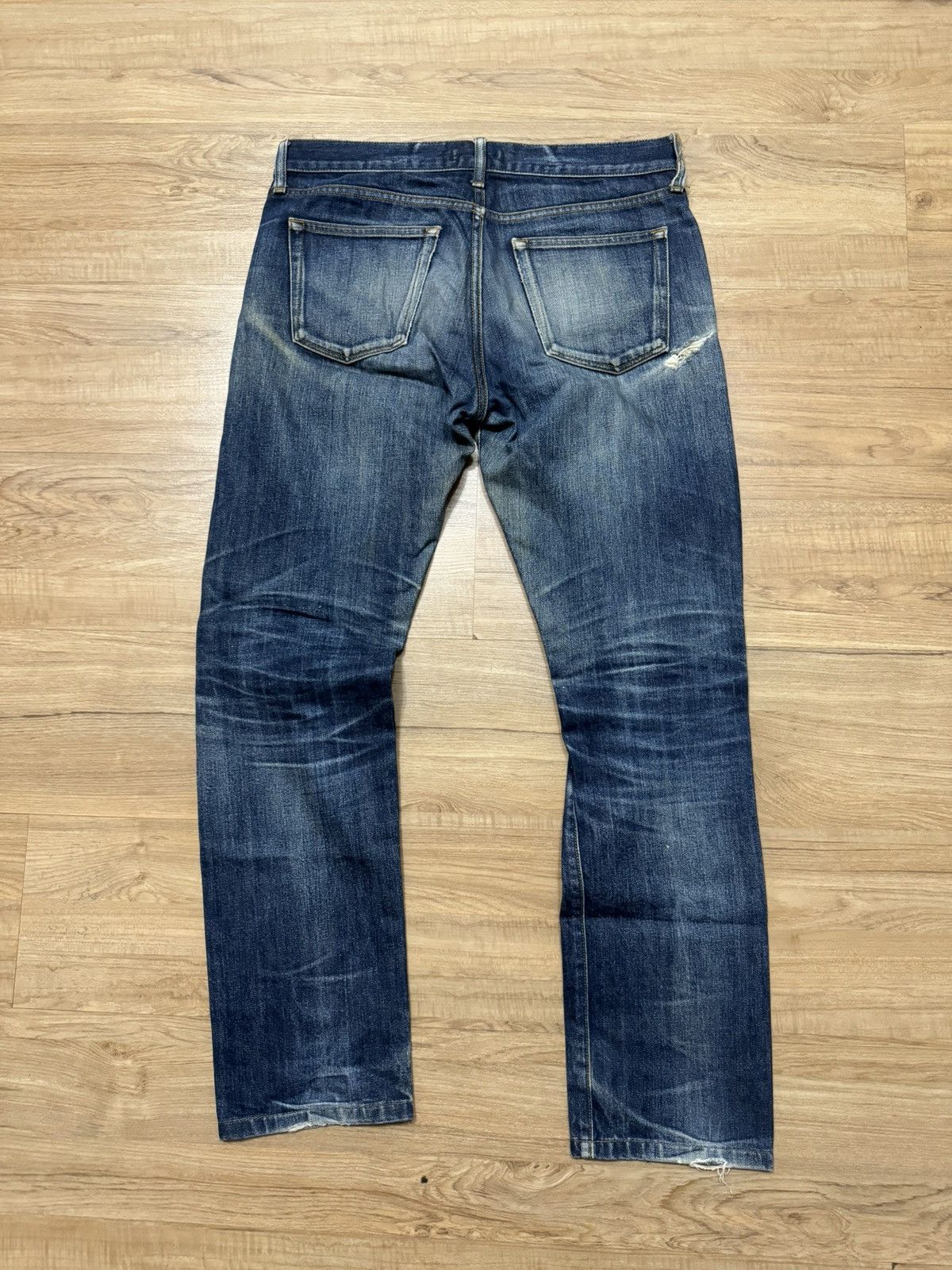 Japanese Brand Uniqlo Custom Misfits Punk Selvedge Jeans Size US 34 / EU 50 - 5 Thumbnail