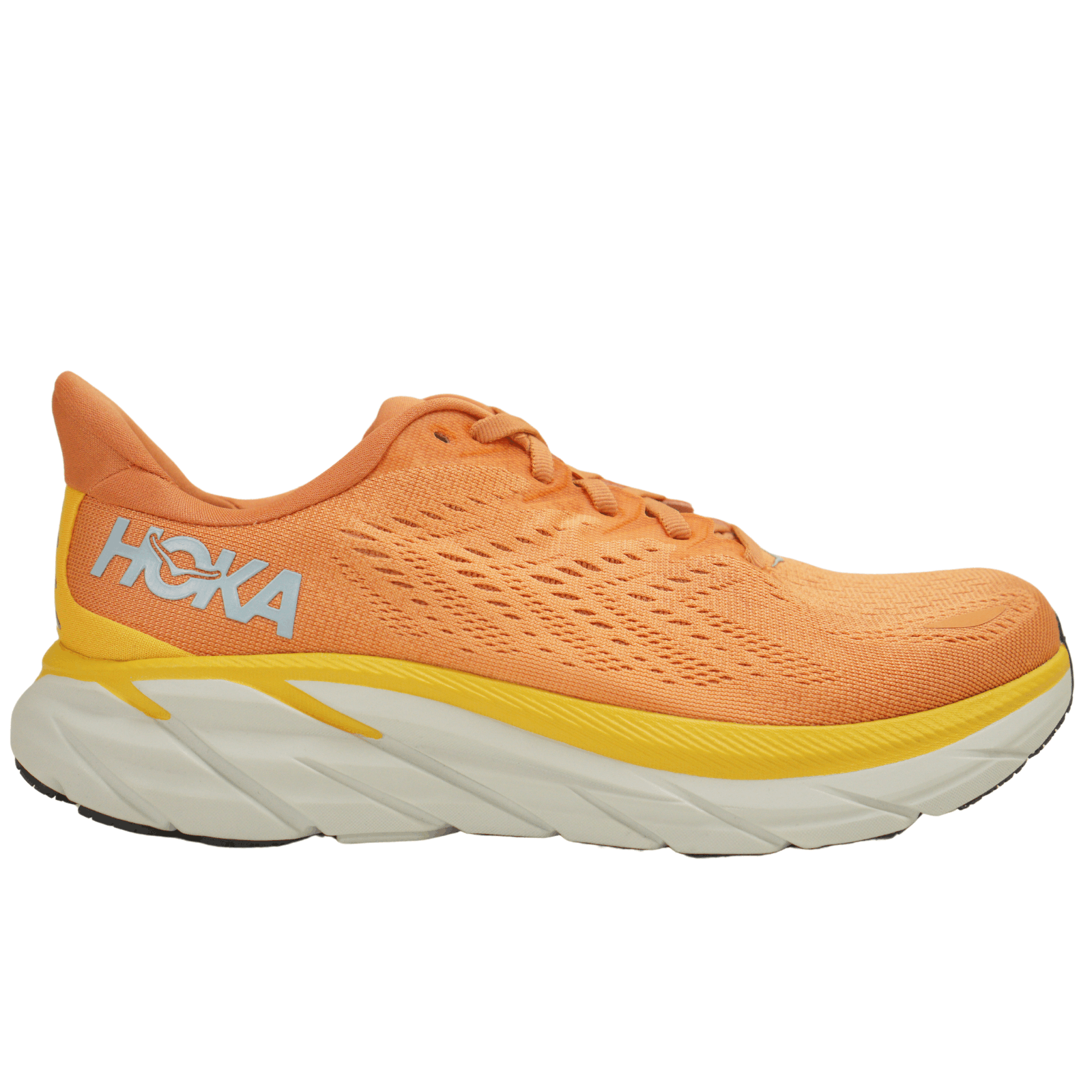image of Women Hoka One One Clifton 8 Sneakers Trail Running Us8 in Orange